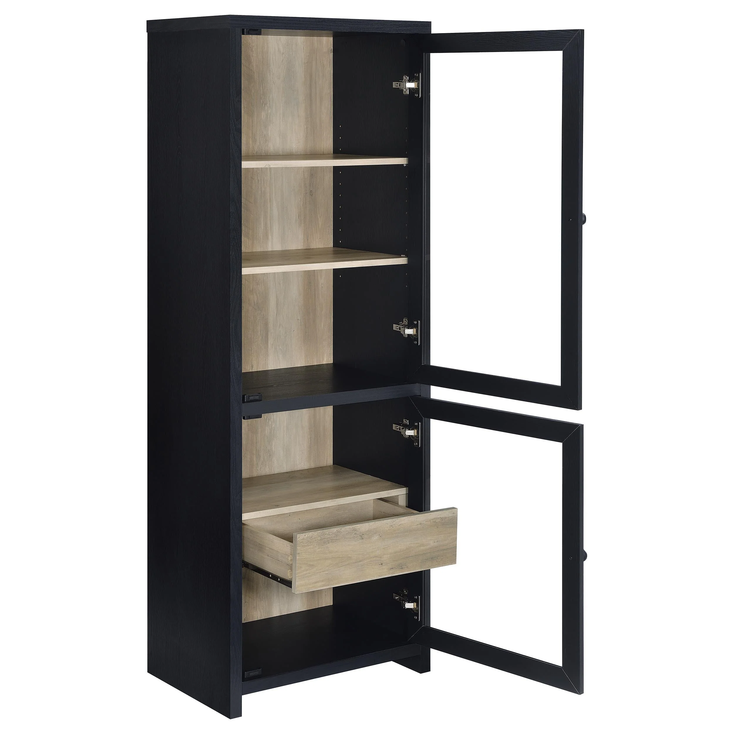 Denison Black 3-Piece Entertainment Center 79-inch TV Stand - Image 11