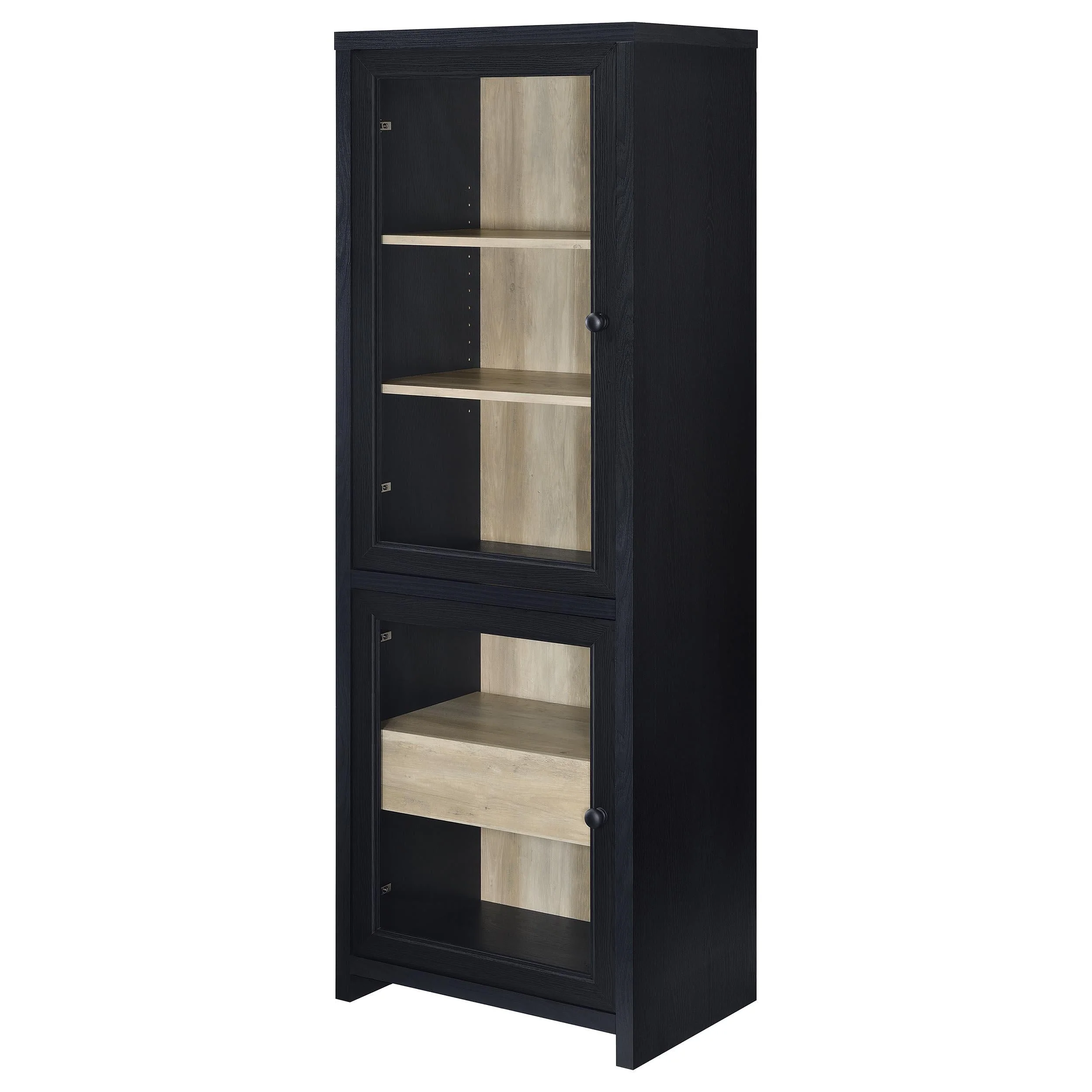 Denison Black 3-Piece Entertainment Center 79-inch TV Stand - Image 13