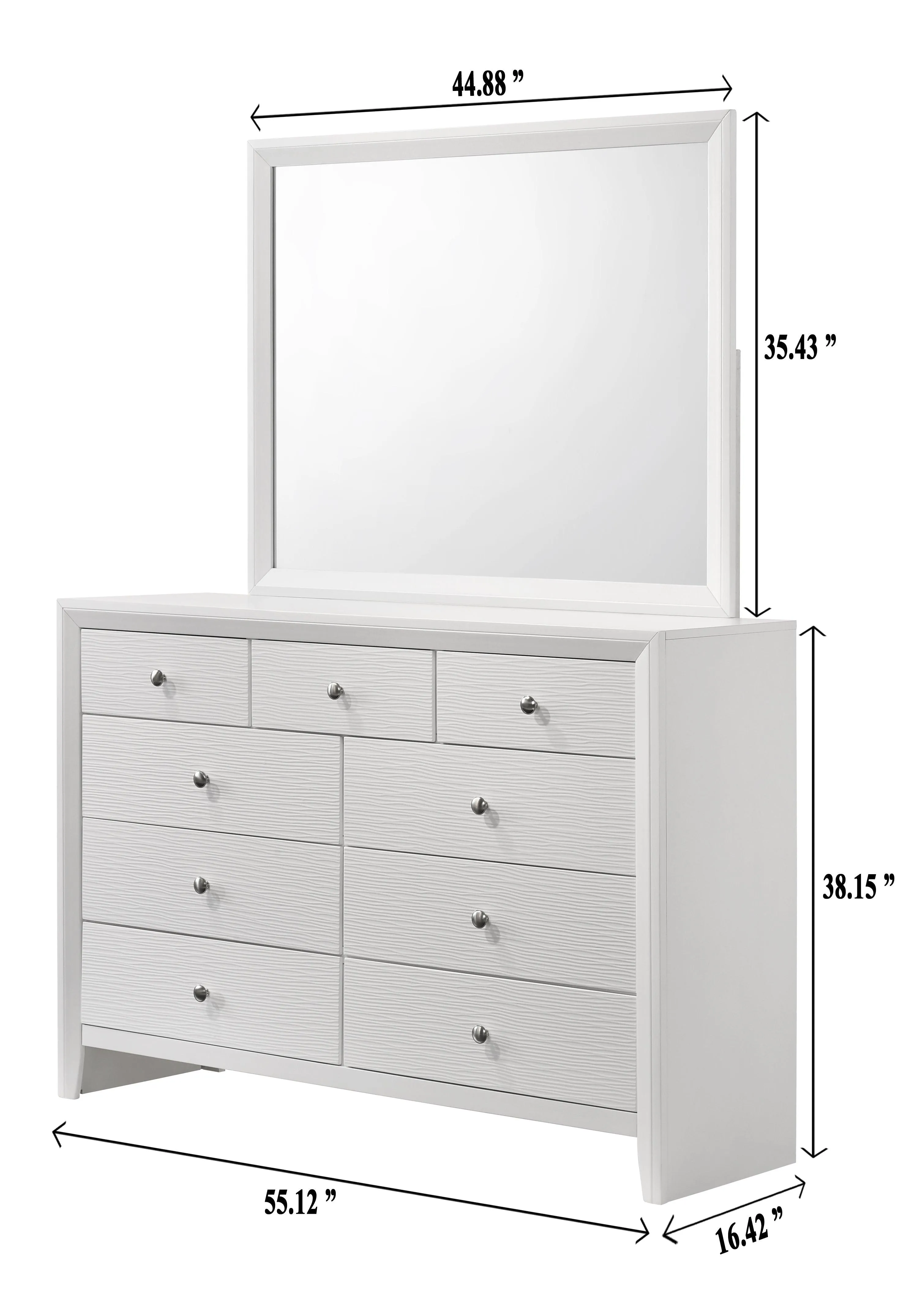 Denker White Panel Youth Bedroom Set - Image 15