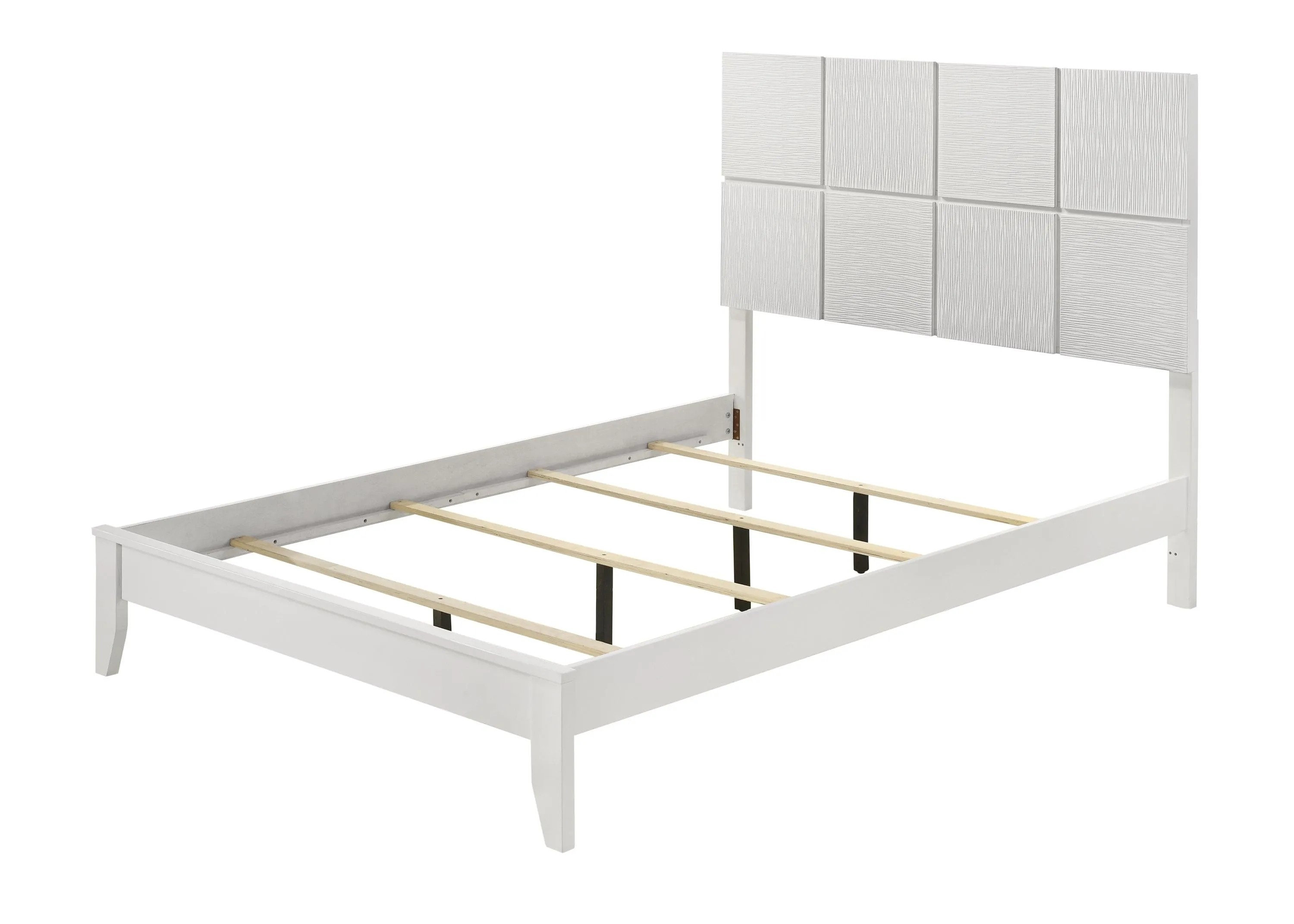 Denker White Queen Panel Bed - Image 4