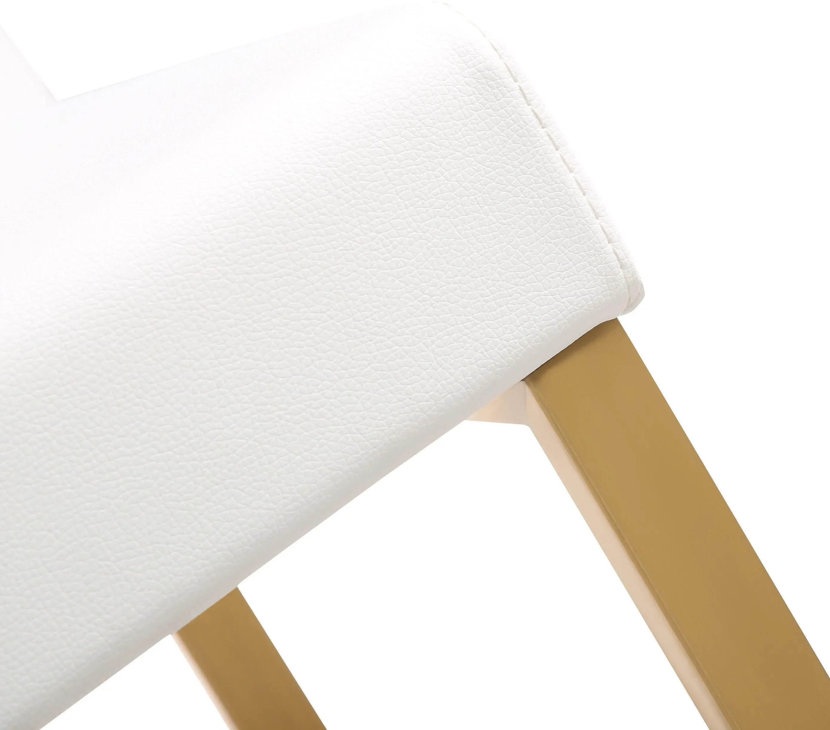 Denmark Performance Vegan Leather Stool with Gold Base - Set of 2 - Image 26