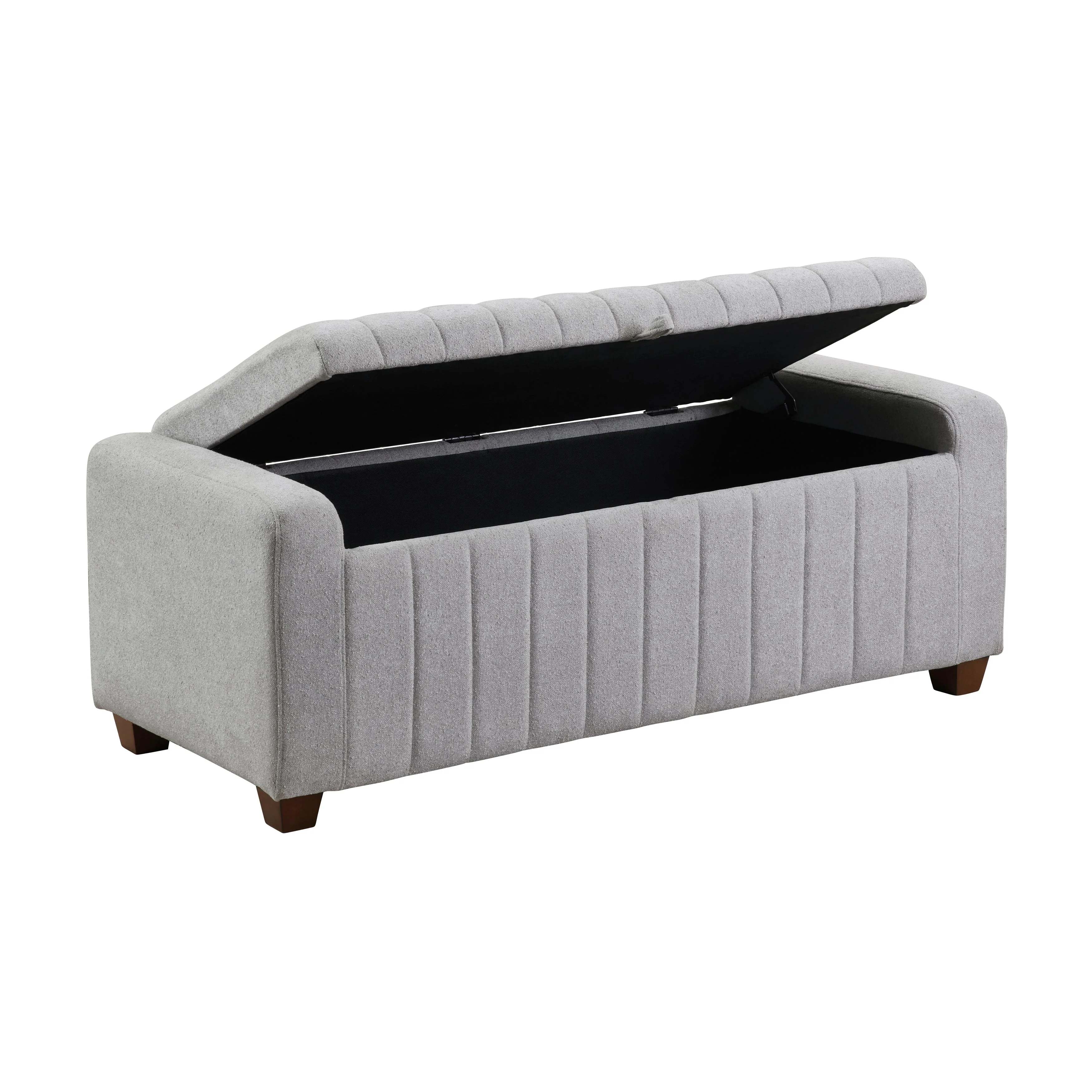 Derby Light Gray Storage Bench - Image 5