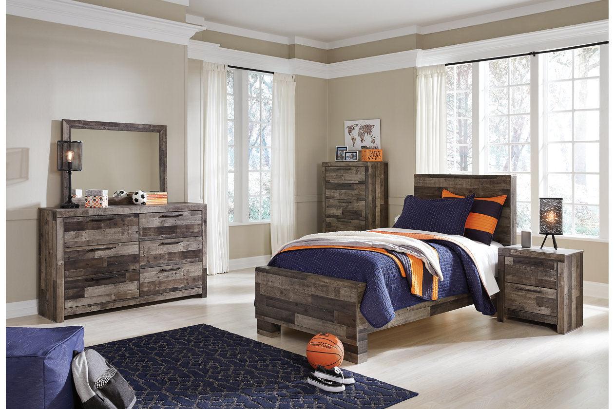 Derekson Multi Gray Twin Panel Bed - Image 3