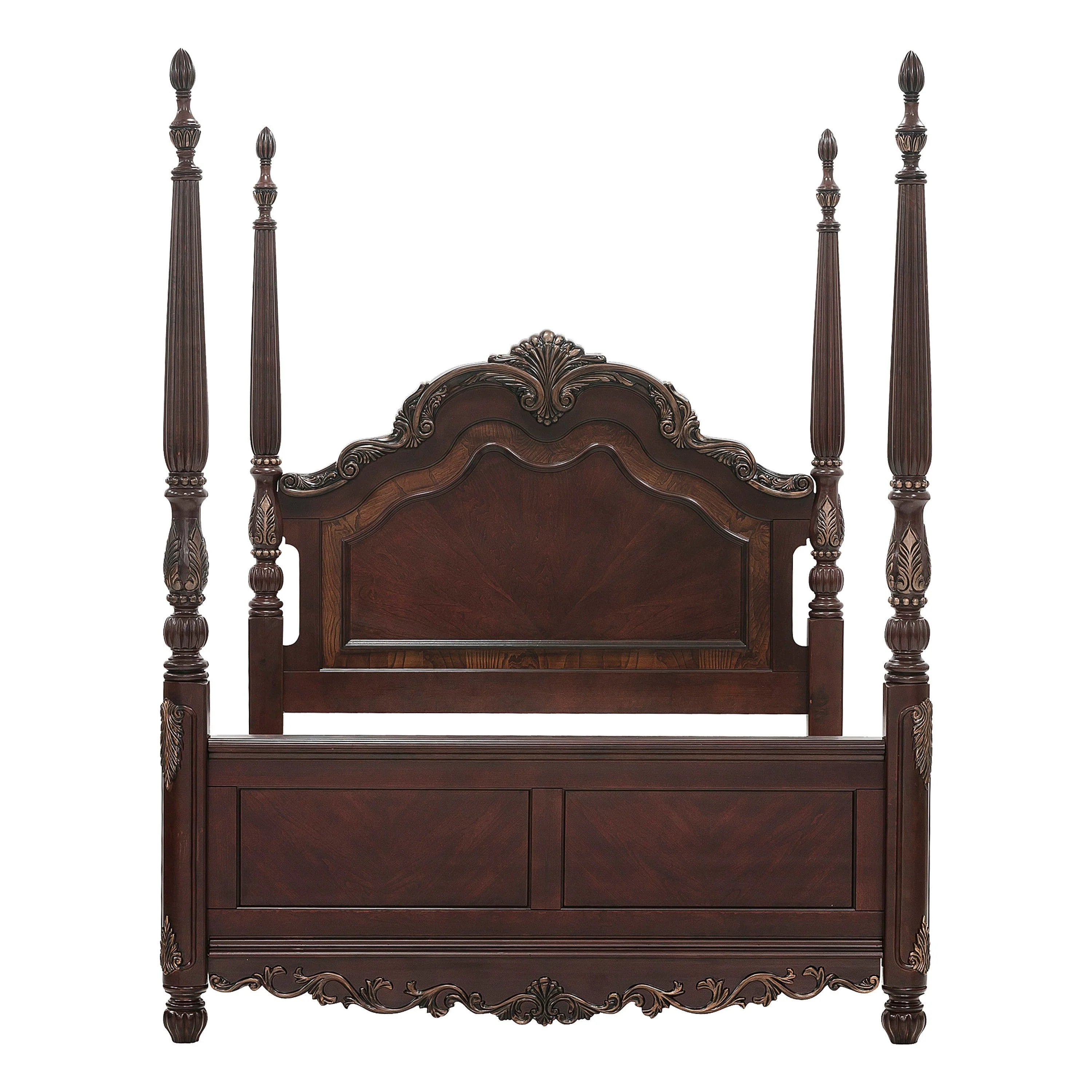 Deryn Park Cherry California King Poster Bed