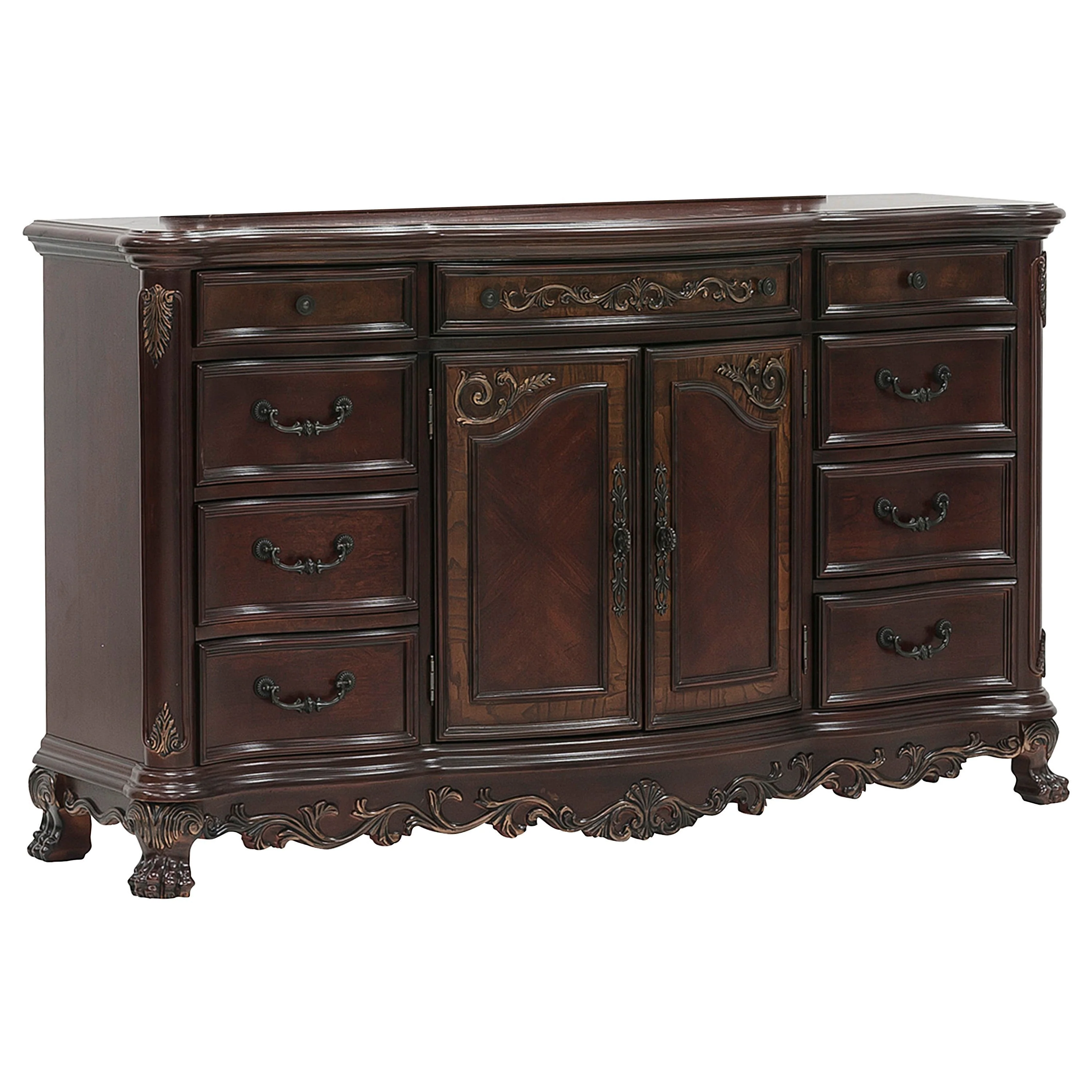 Deryn Park Cherry Poster Bedroom Set - Image 9