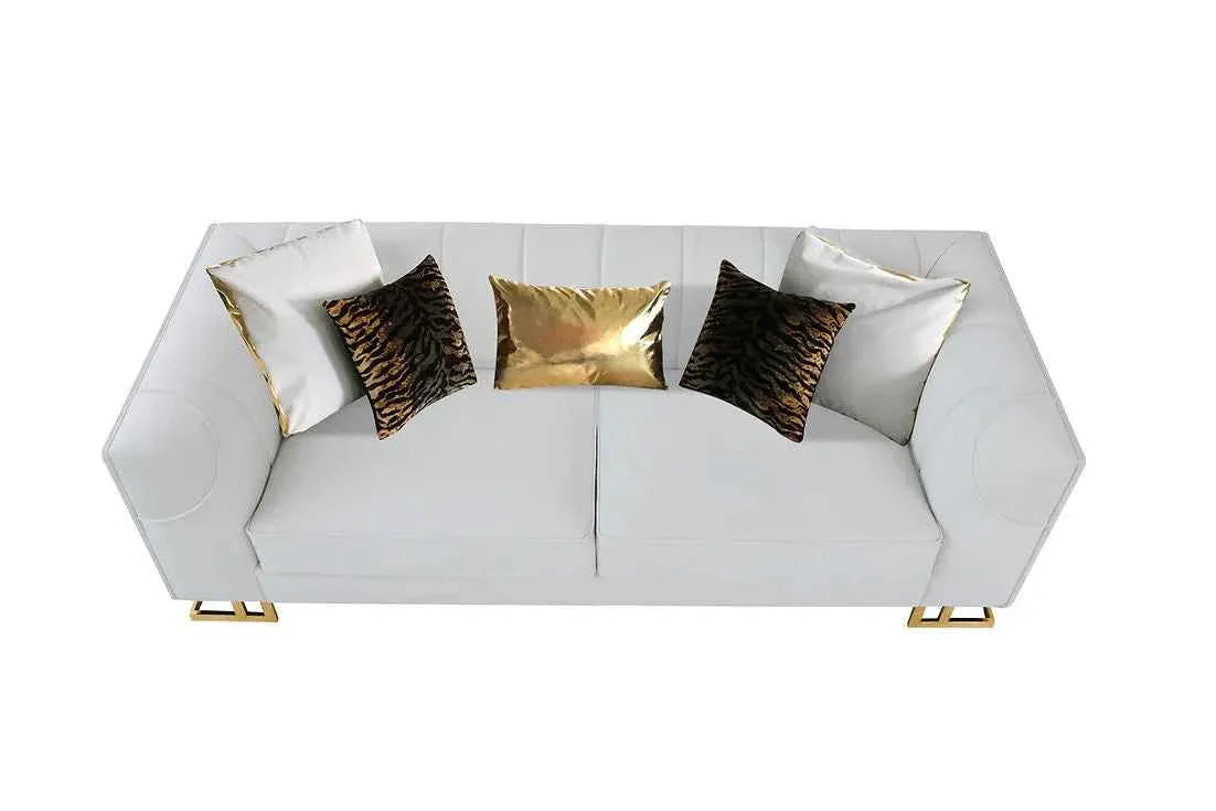 Designer Off-White Living Room Set - Image 5
