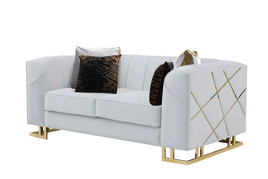 Designer Off-White Living Room Set - Image 7