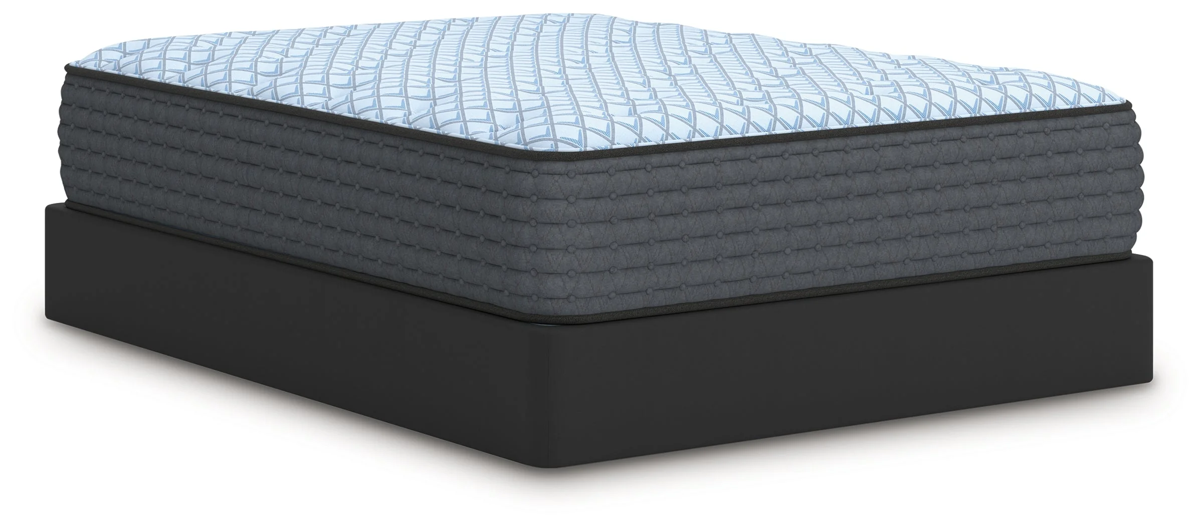 Destin Cove Plush Blue Hybrid Twin Mattress - Image 7
