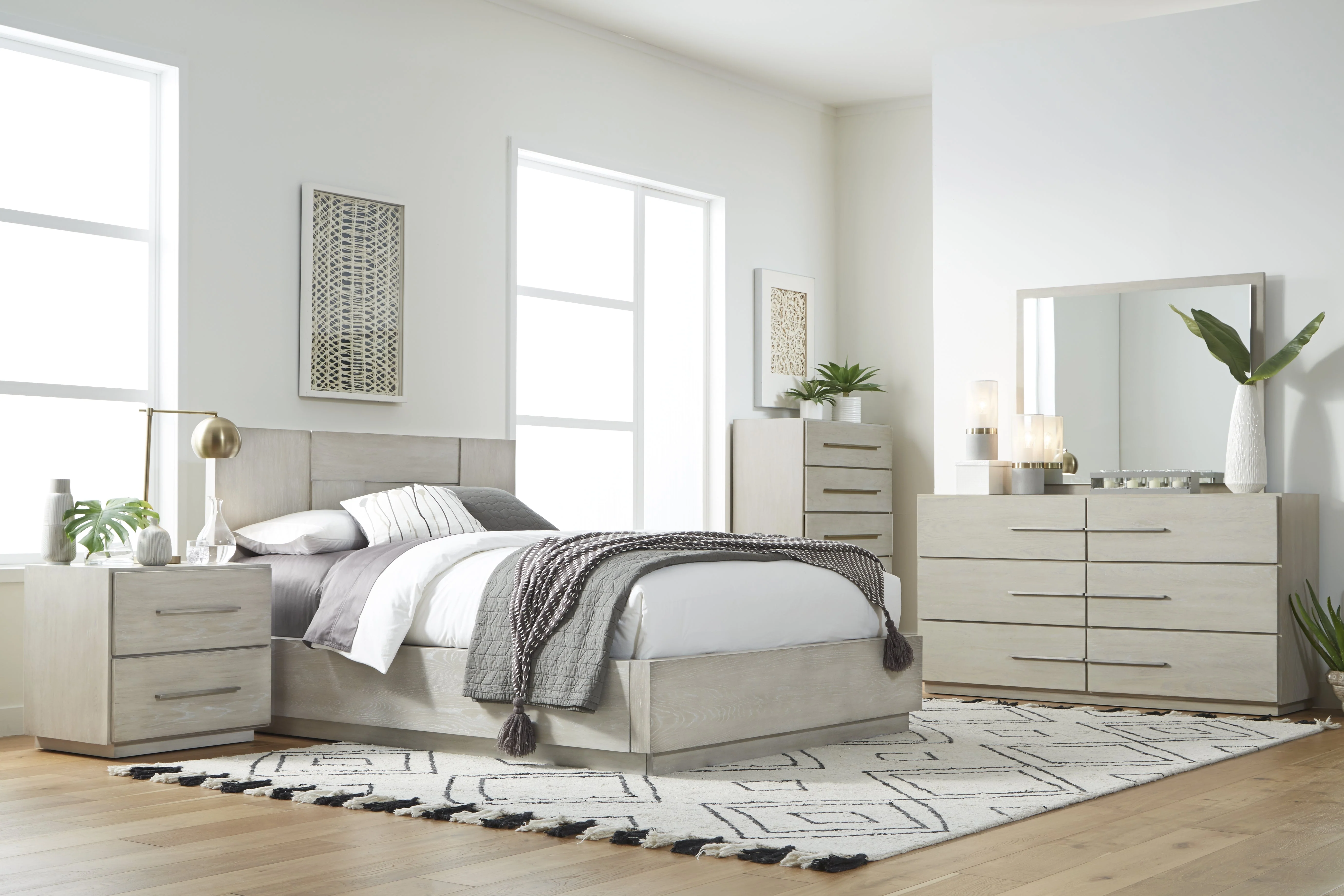 Destination Six Drawer Dresser in Cotton Grey - Image 2