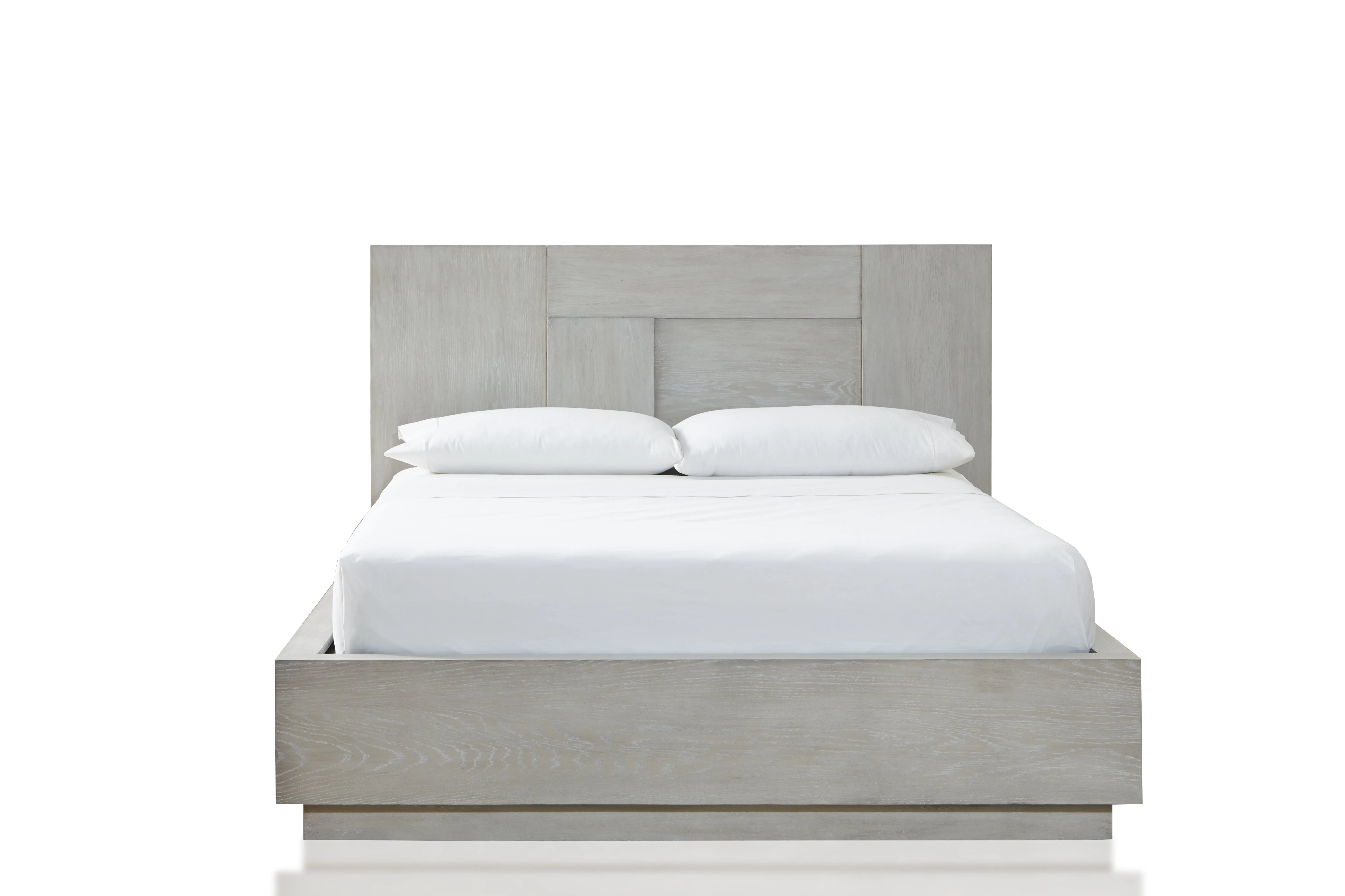 Destination Wood California King Panel Bed in Cotton Grey - Image 4