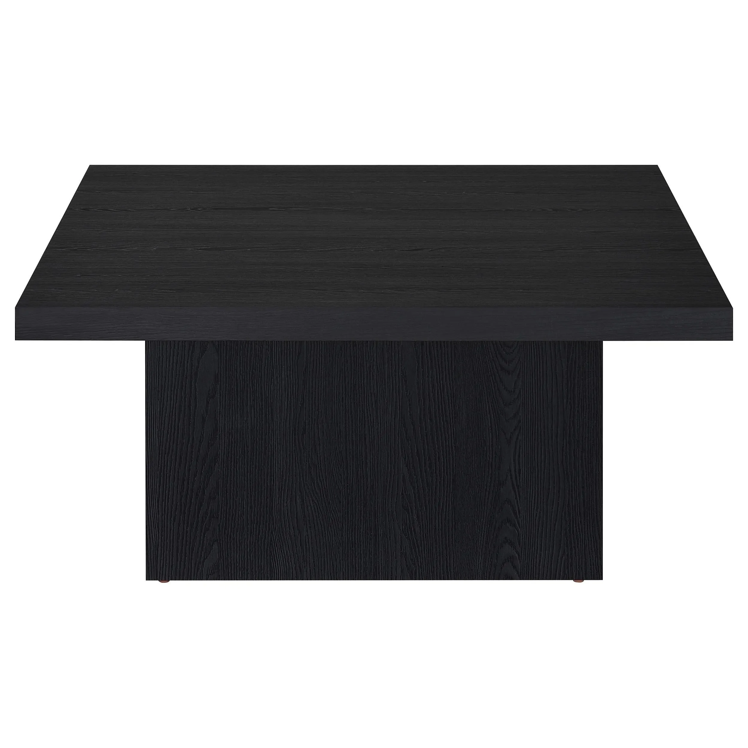 Devar Black 2-Piece Square Cocktail Coffee End Table Set - Image 9