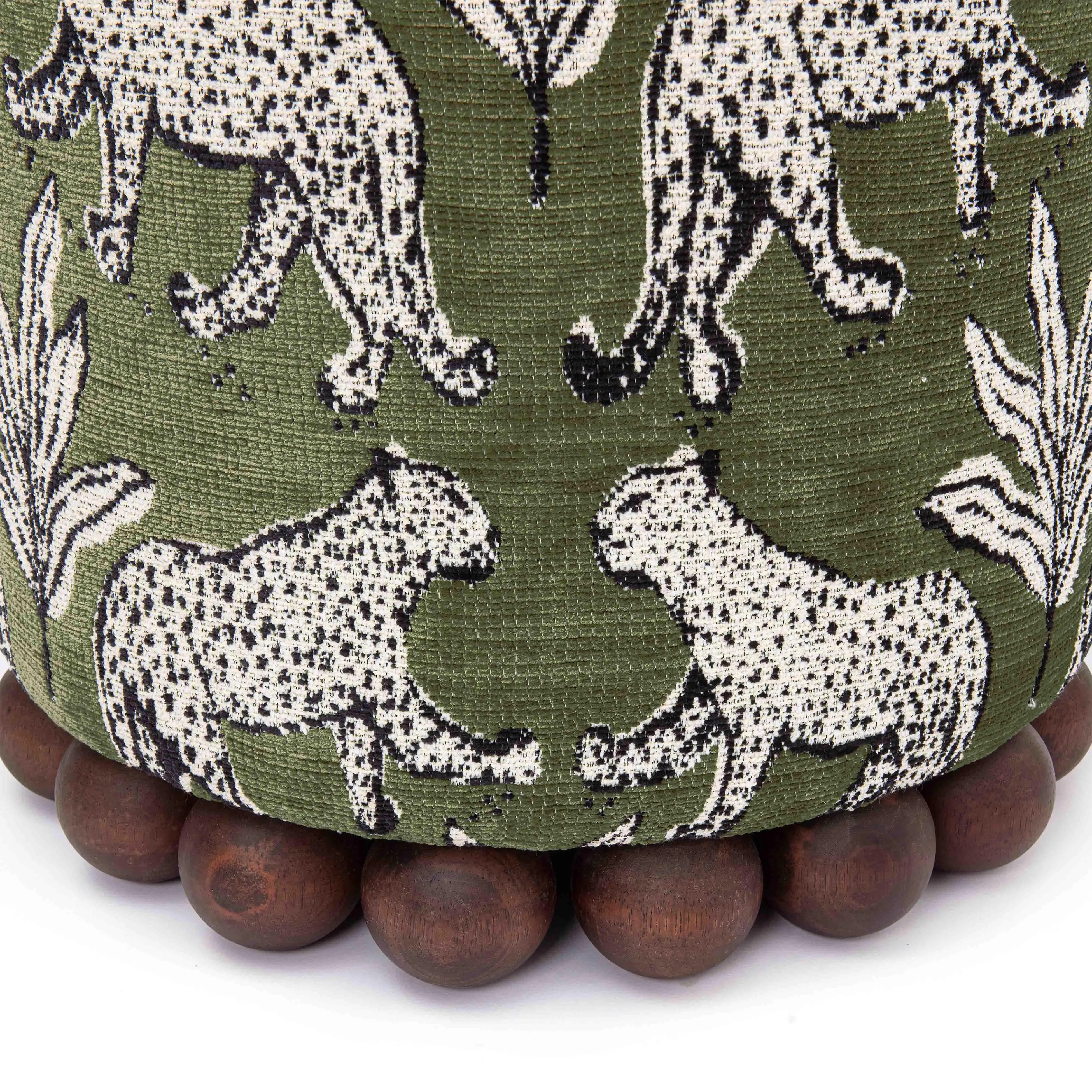 Dex Leopard Jacquard Ottoman - Image 11