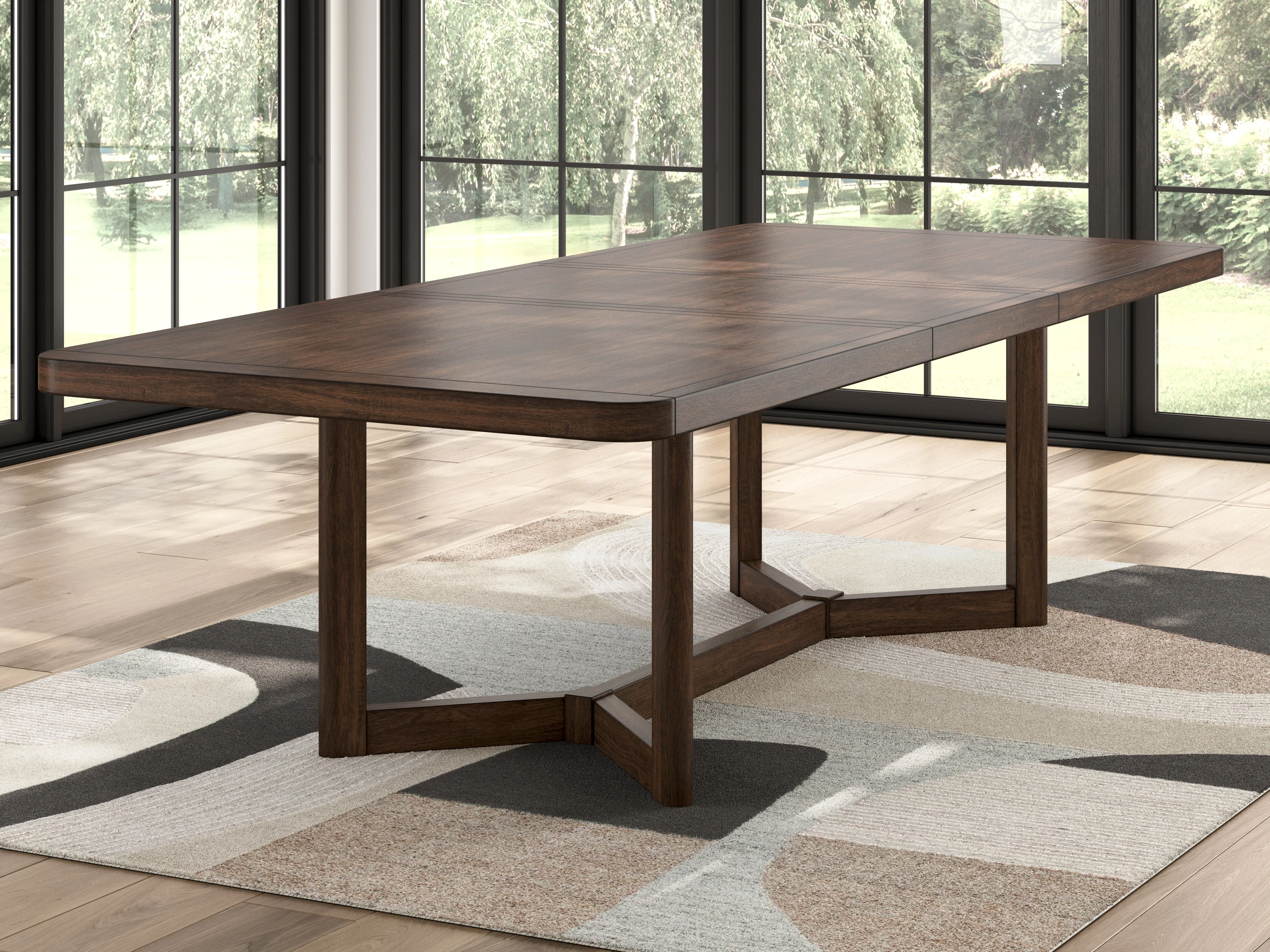 Dilenno Dark Brown 7-Piece Rectangular Dining Set - Image 14