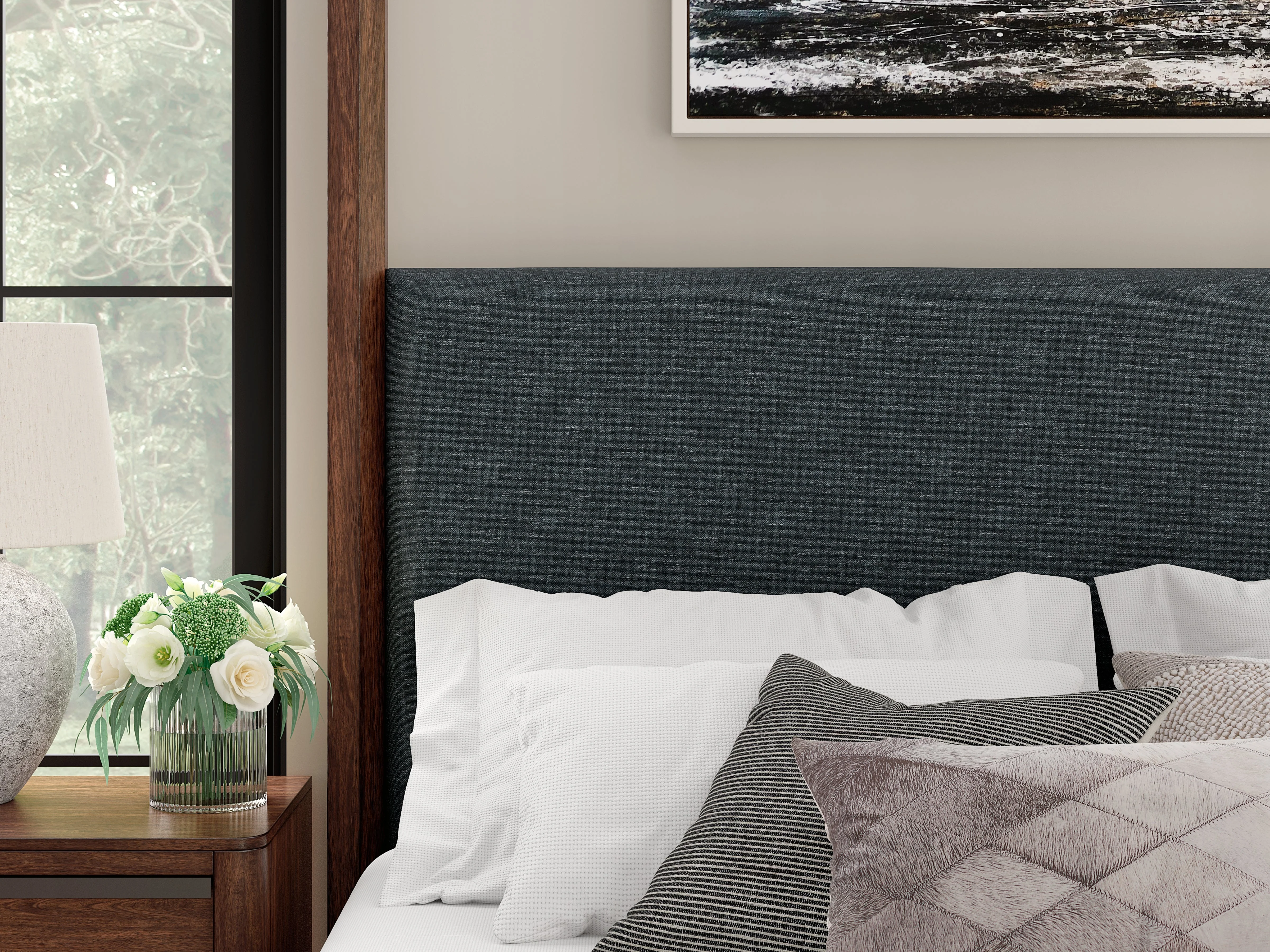 Dilenno Dark Brown Queen Canopy Bed - Image 6