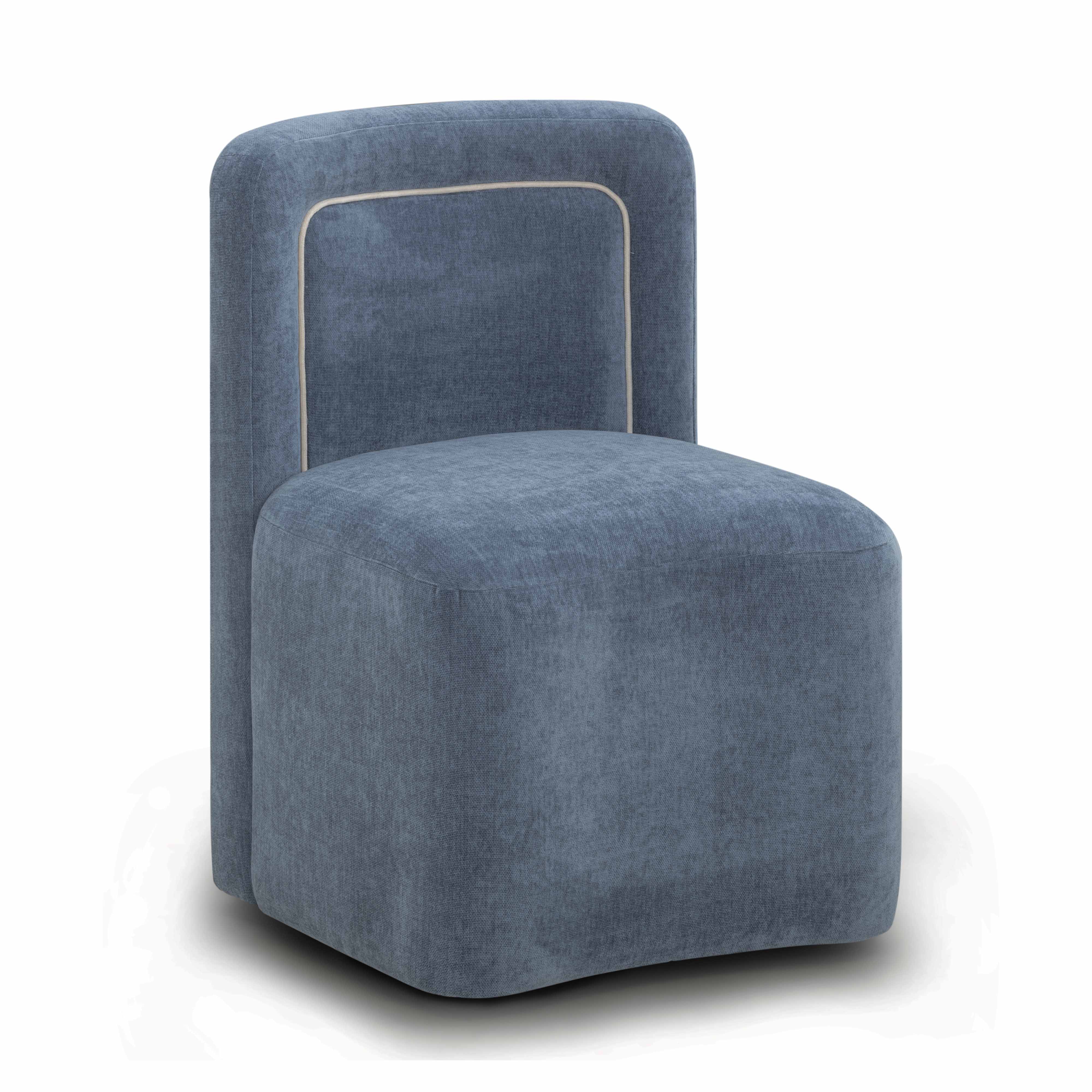 Dolce Velvet Rolling Desk Chair - Image 16