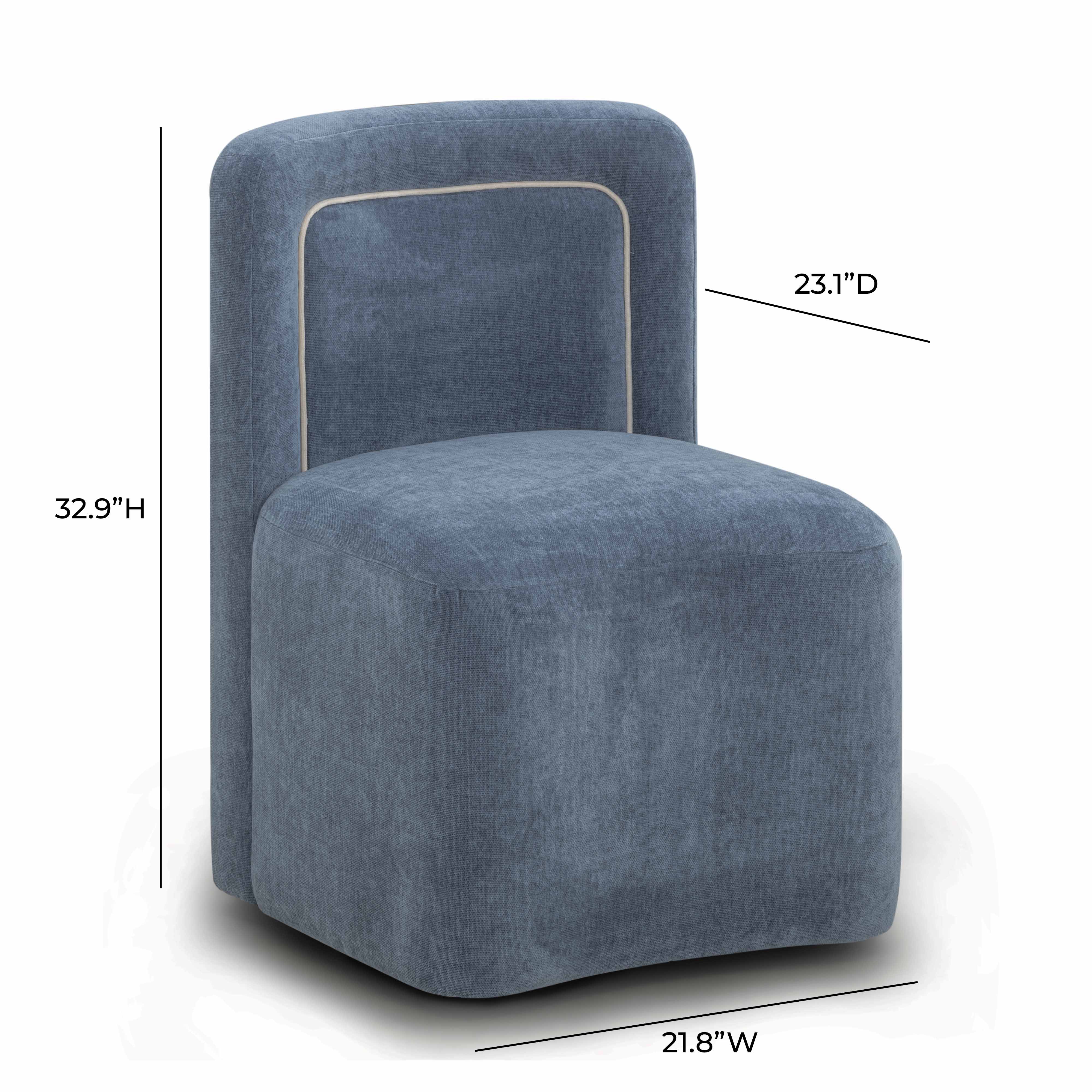 Dolce Velvet Rolling Desk Chair - Image 19