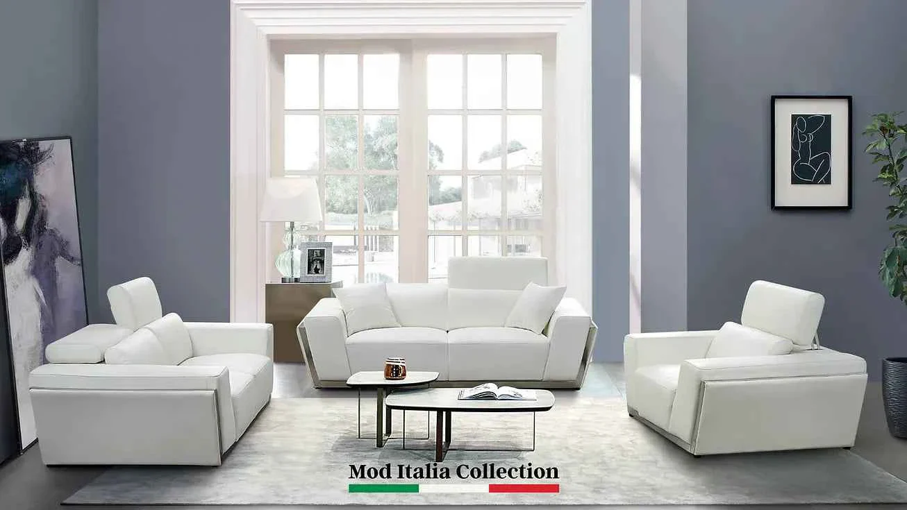 Domo White Living Room Set