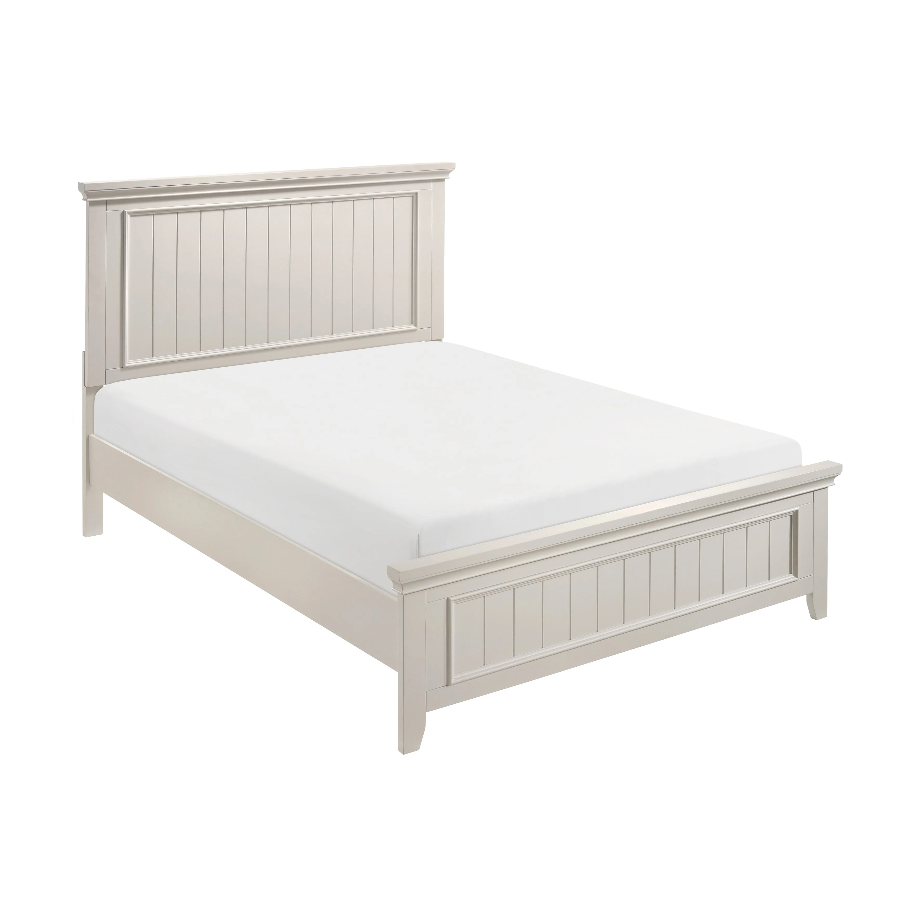 Donahue White Queen Panel Bed