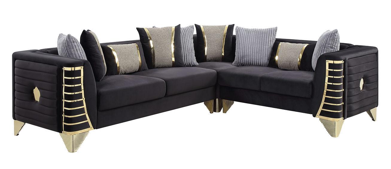 Donovan Black 3-Piece Sectional [Special Price] - Image 2