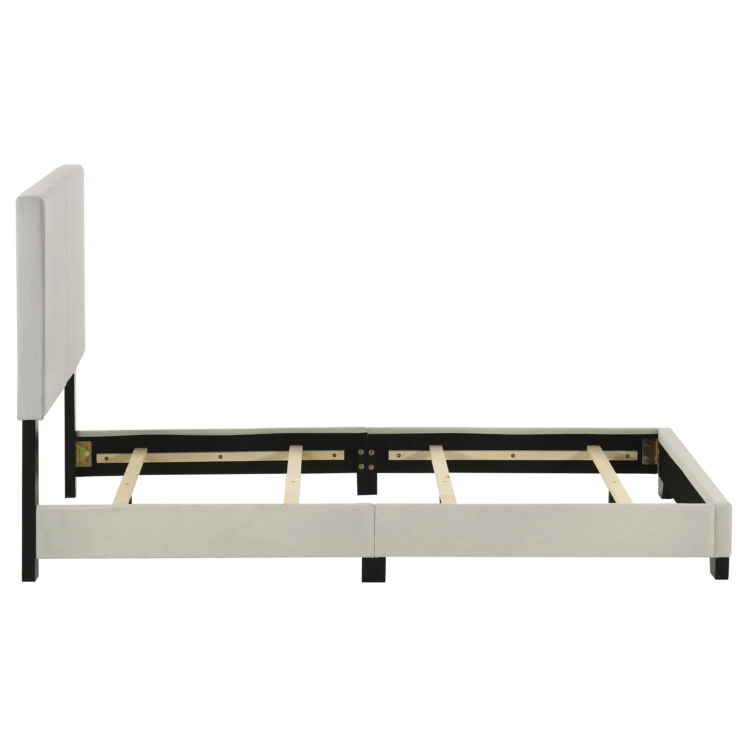 Dorian Cream Upholstered Twin Panel Bed - Image 5