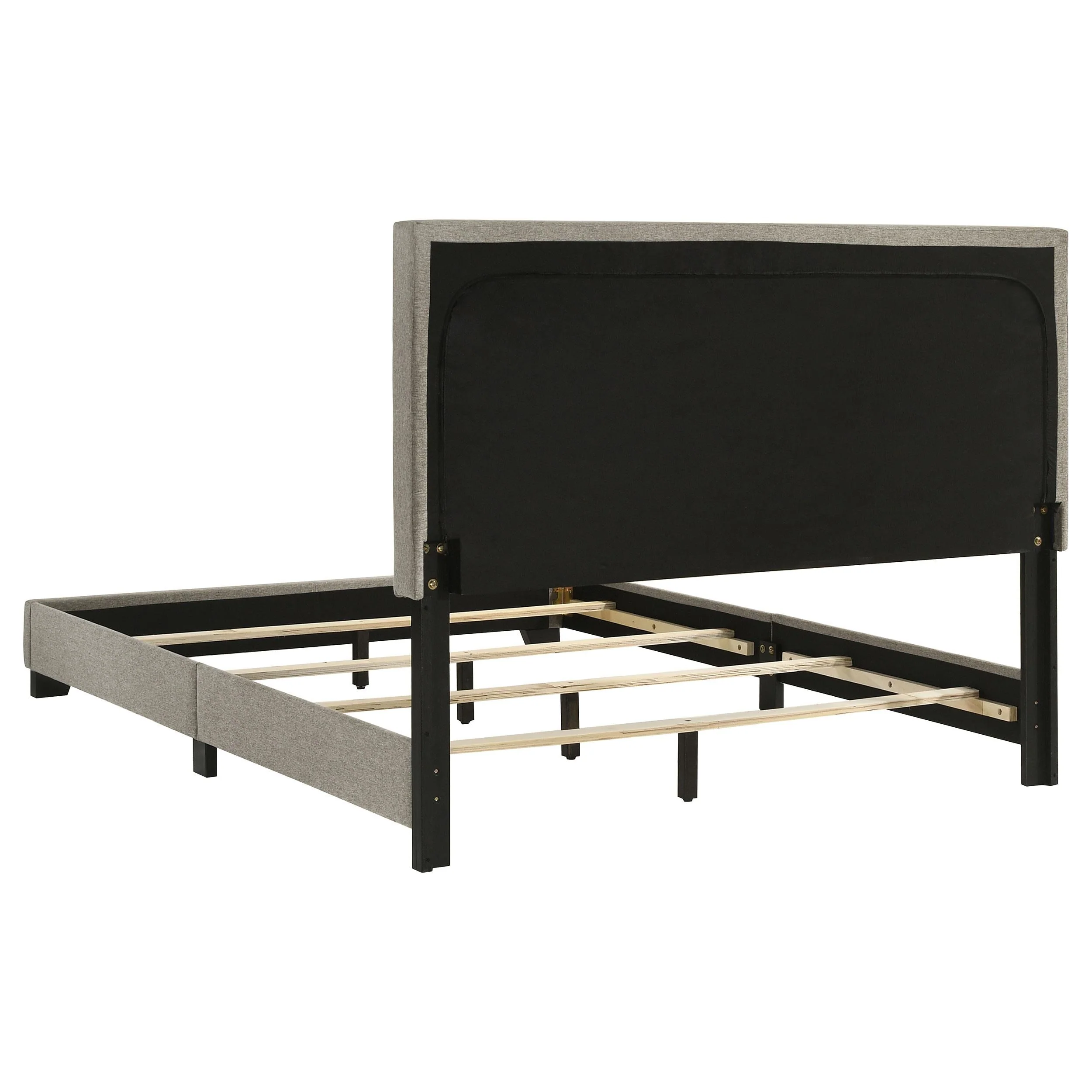 Dorian Taupe Upholstered Full Panel Bed - Image 5