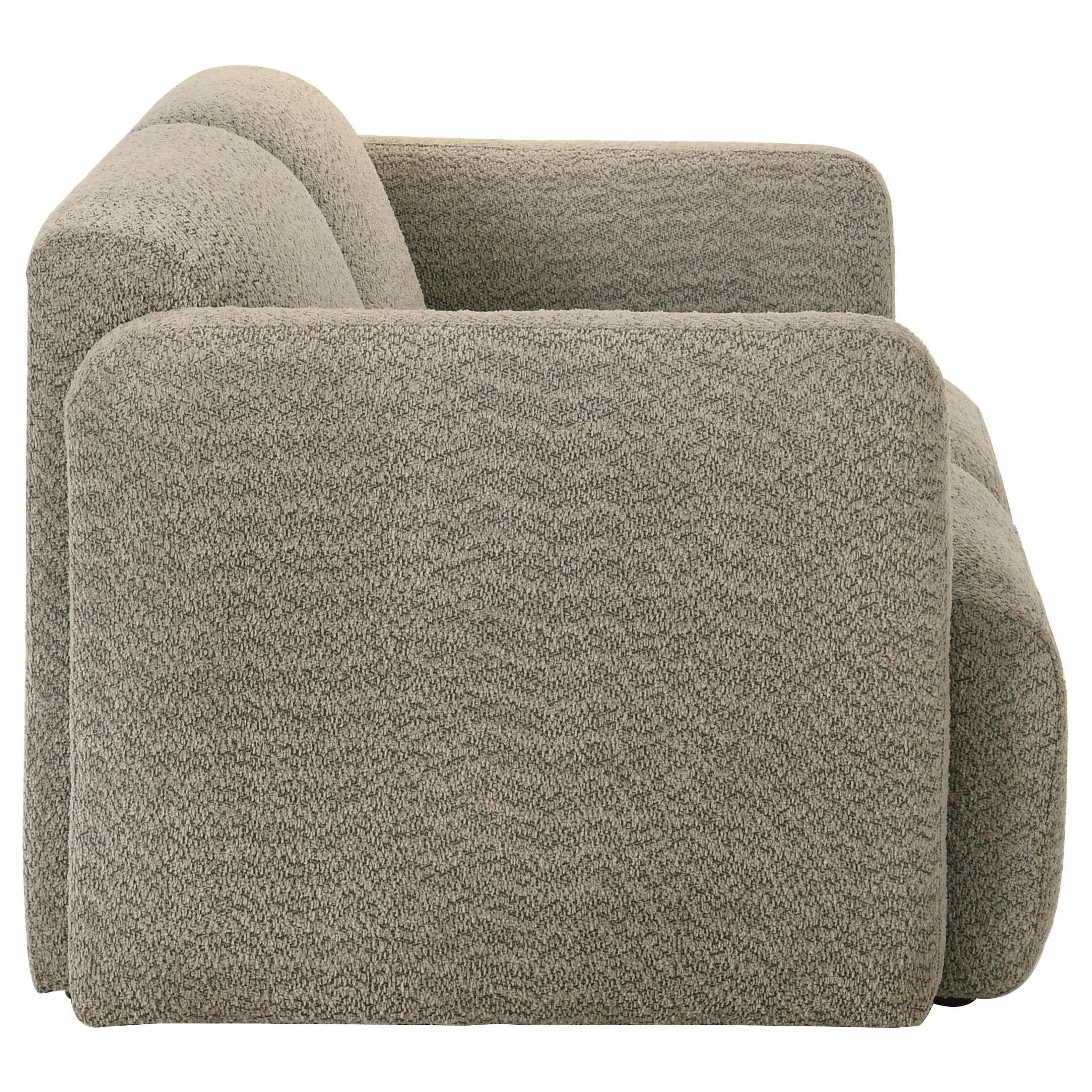 Dorset 2-piece Upholstered Round Track Arm Sofa Set Brown - Image 10