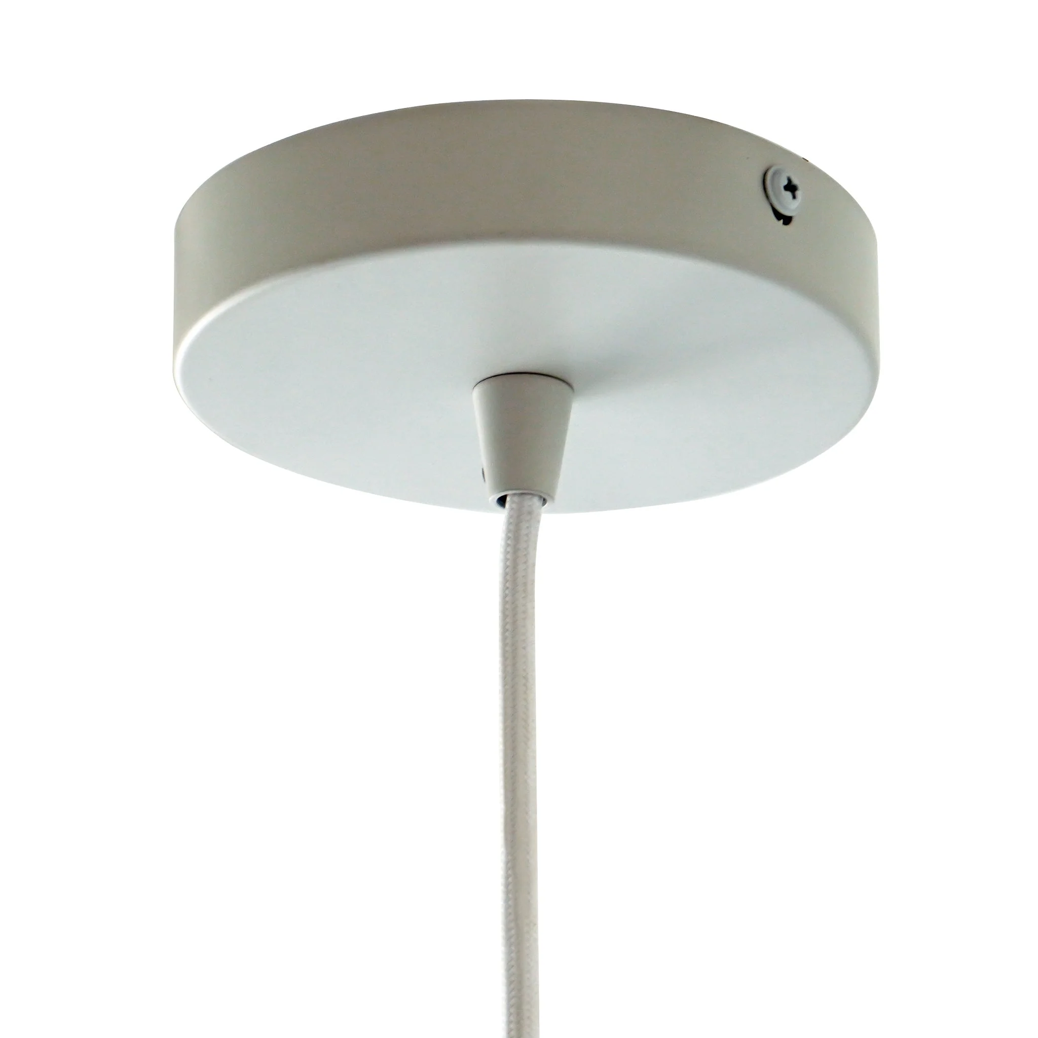 Dorset Pendant Lamp - White and Natural/Terracotta - Image 7