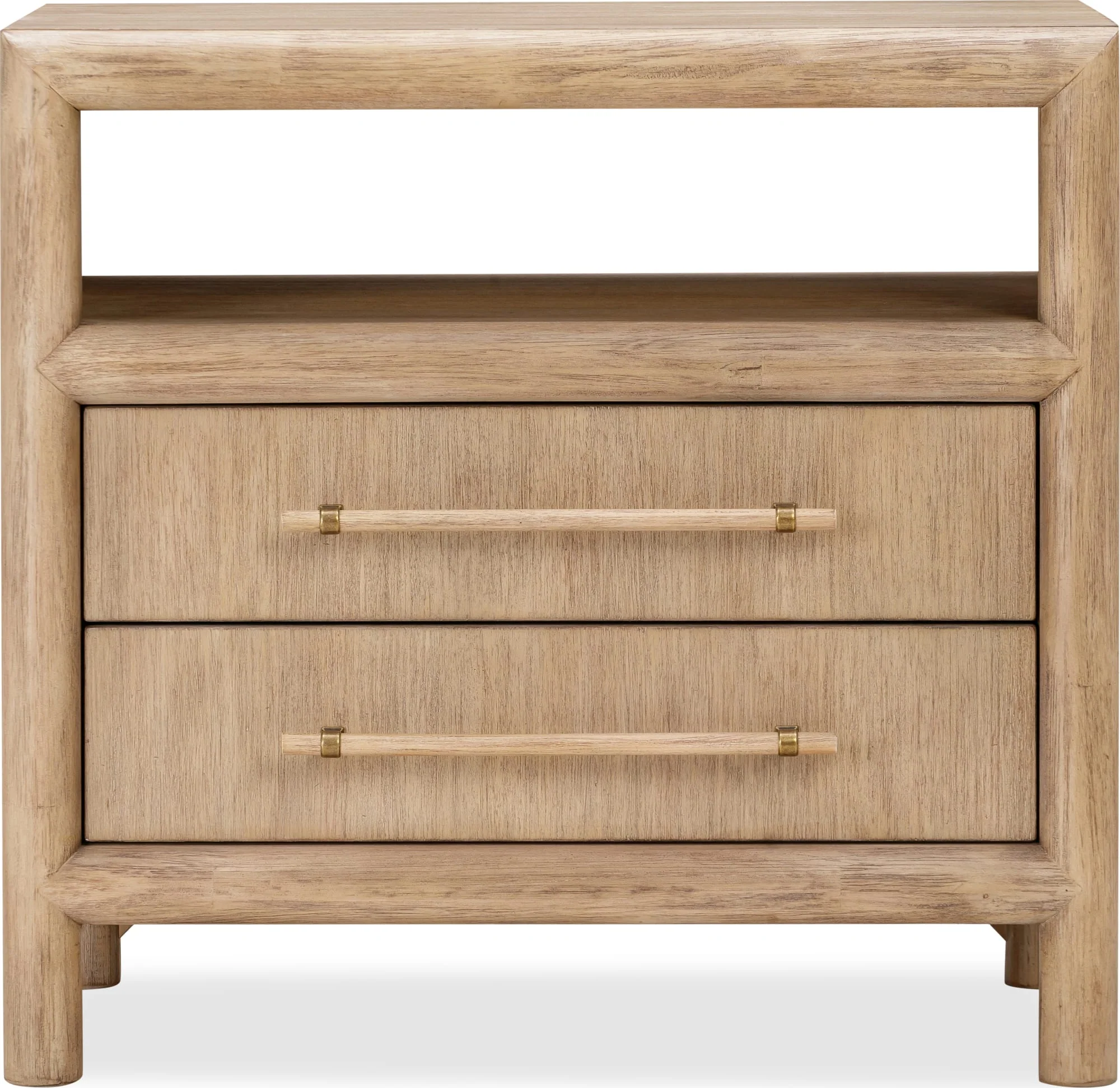 Dorsey Granola Two Drawer USB-charging Nightstand in Granola - Image 3