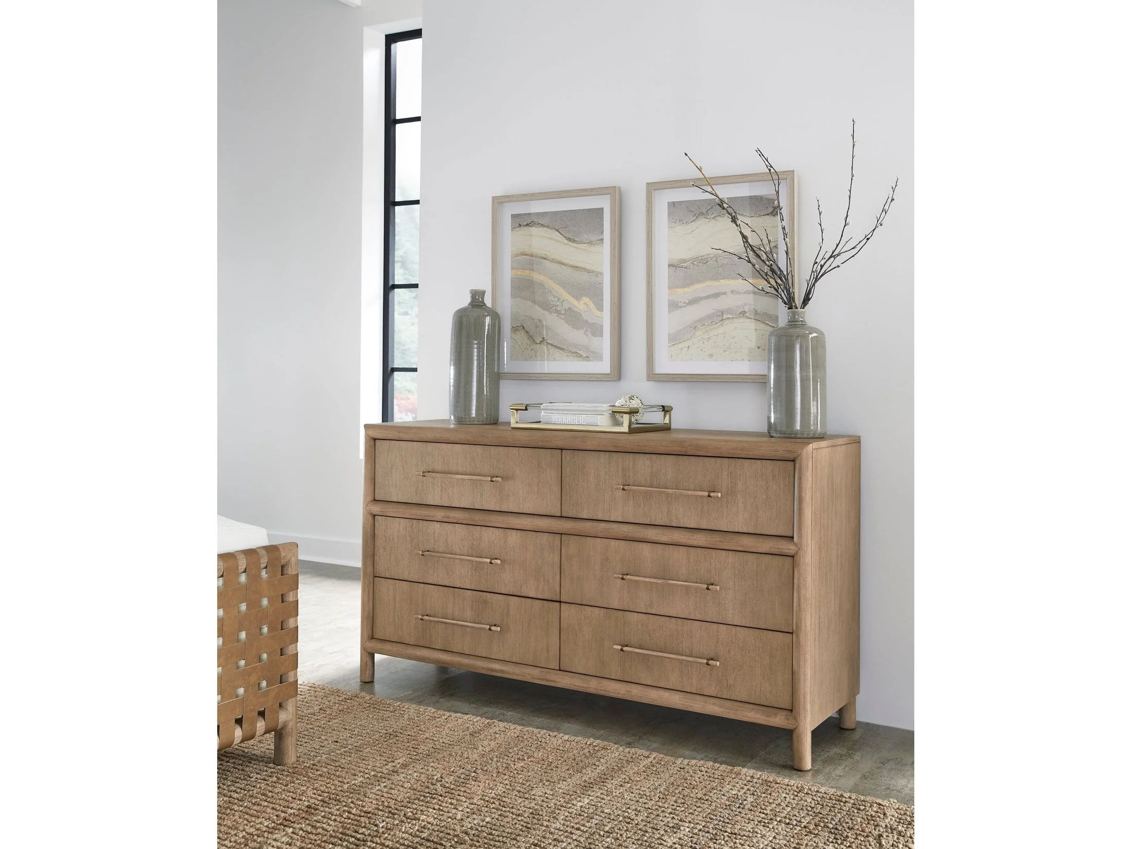 Dorsey Six Drawer Dresser in Granola
