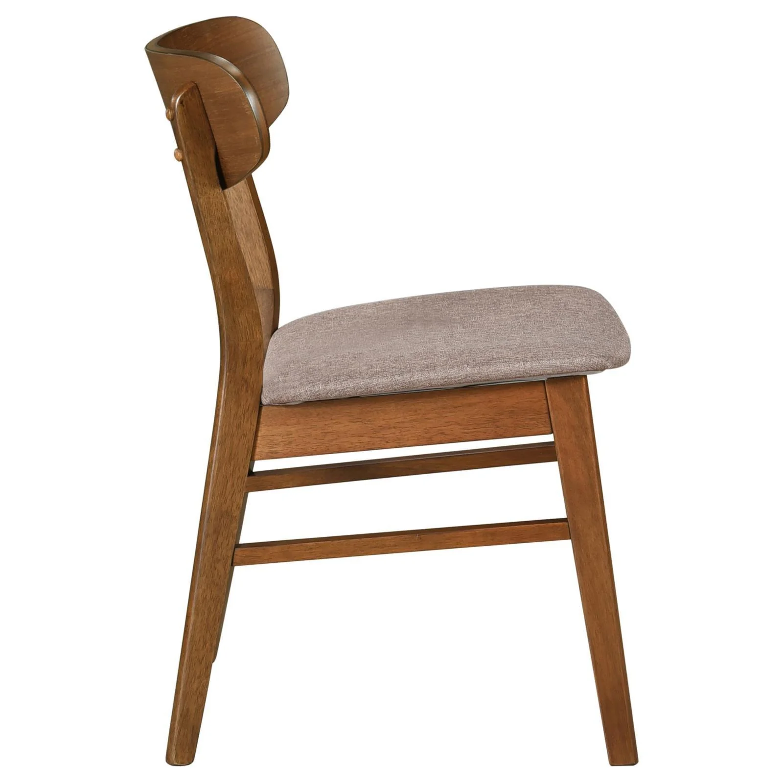 Dortch Dining Side Chair Walnut and Brown (Set of 2) - Image 9