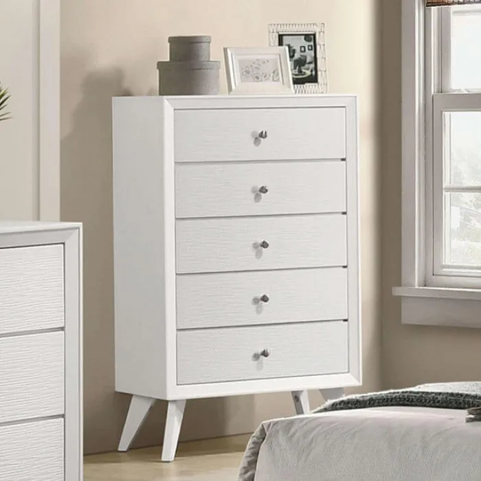 Dortmund White 5-Piece Queen Bedroom Set - Image 6