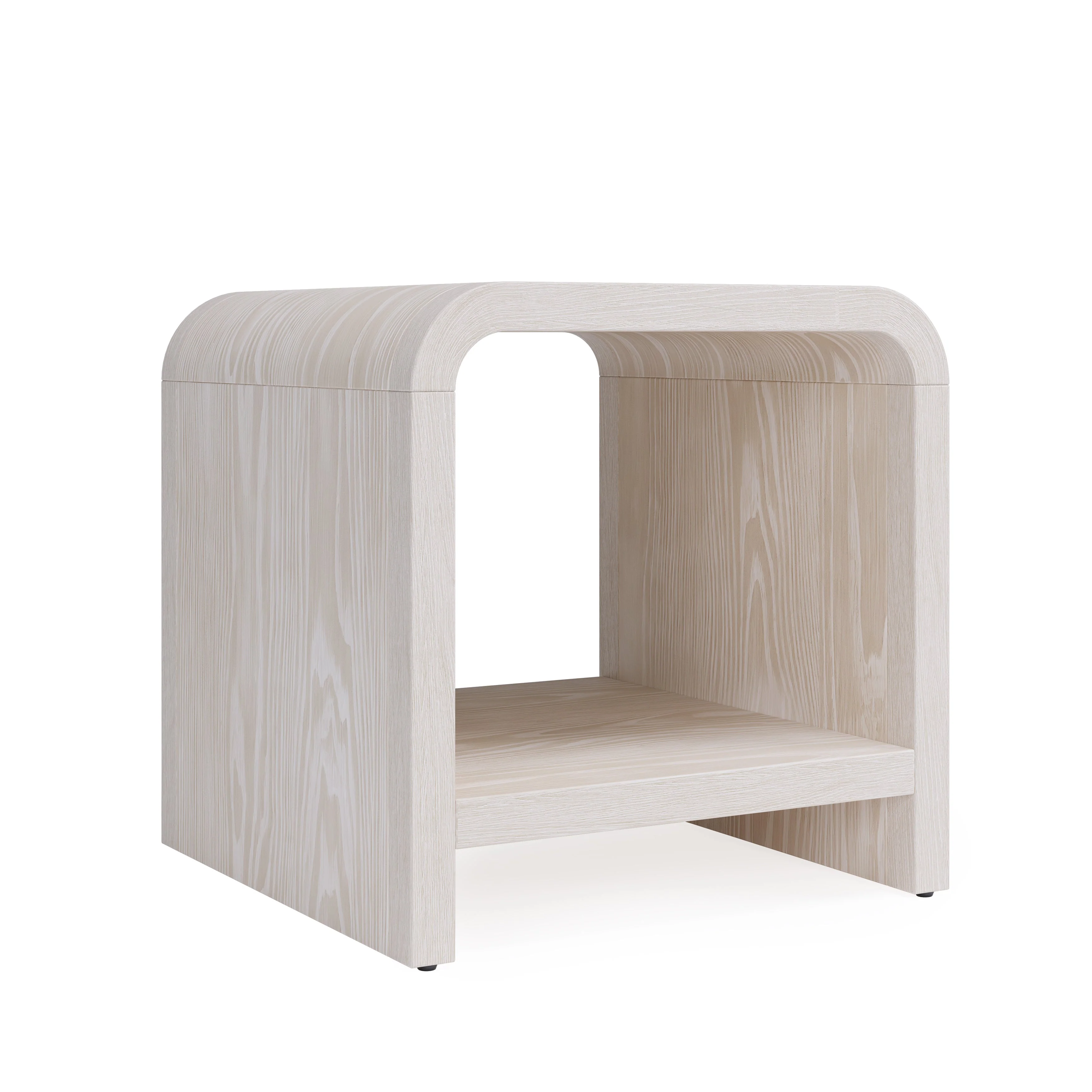 Drake Ash Wood Side Table in Sugar - Image 3
