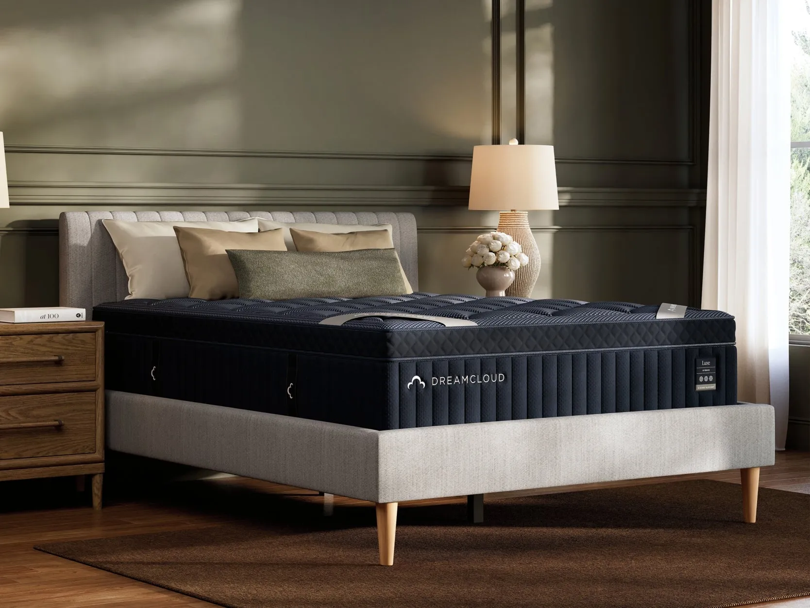 DreamCloud Luxe Hybrid Medium White California King Mattress - Image 2