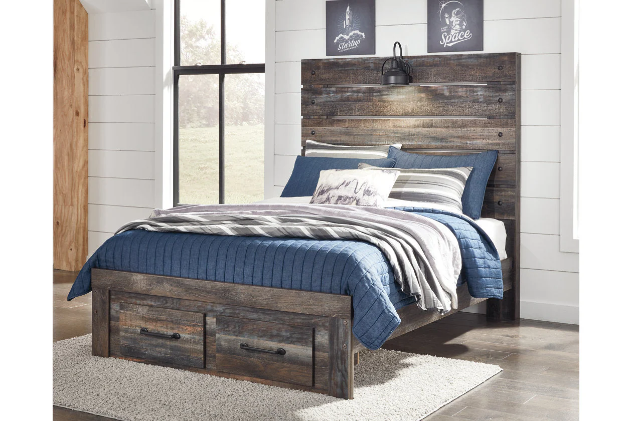 Drystan Multi Full LED Storage Panel Bed - Image 2