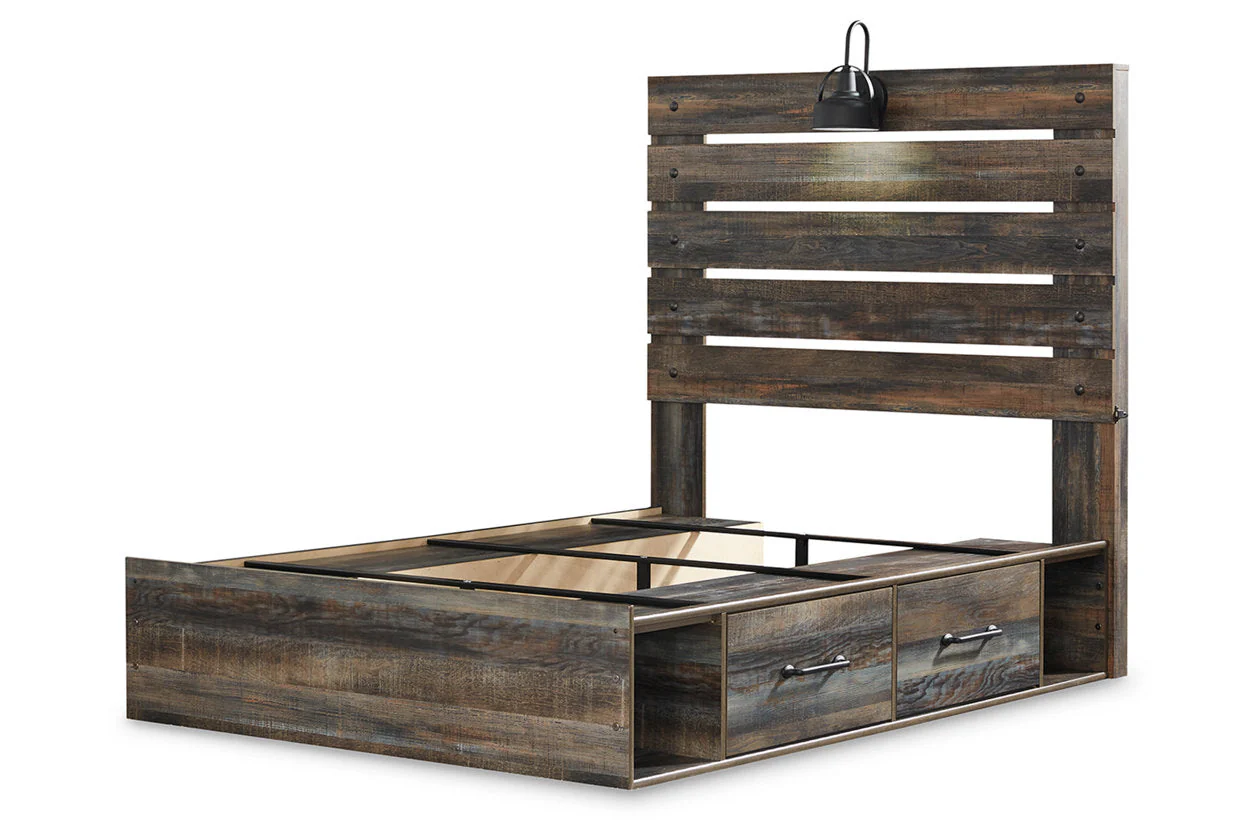 Drystan Multi Full LED Storage Platform Bed with 4 Drawers - Image 4