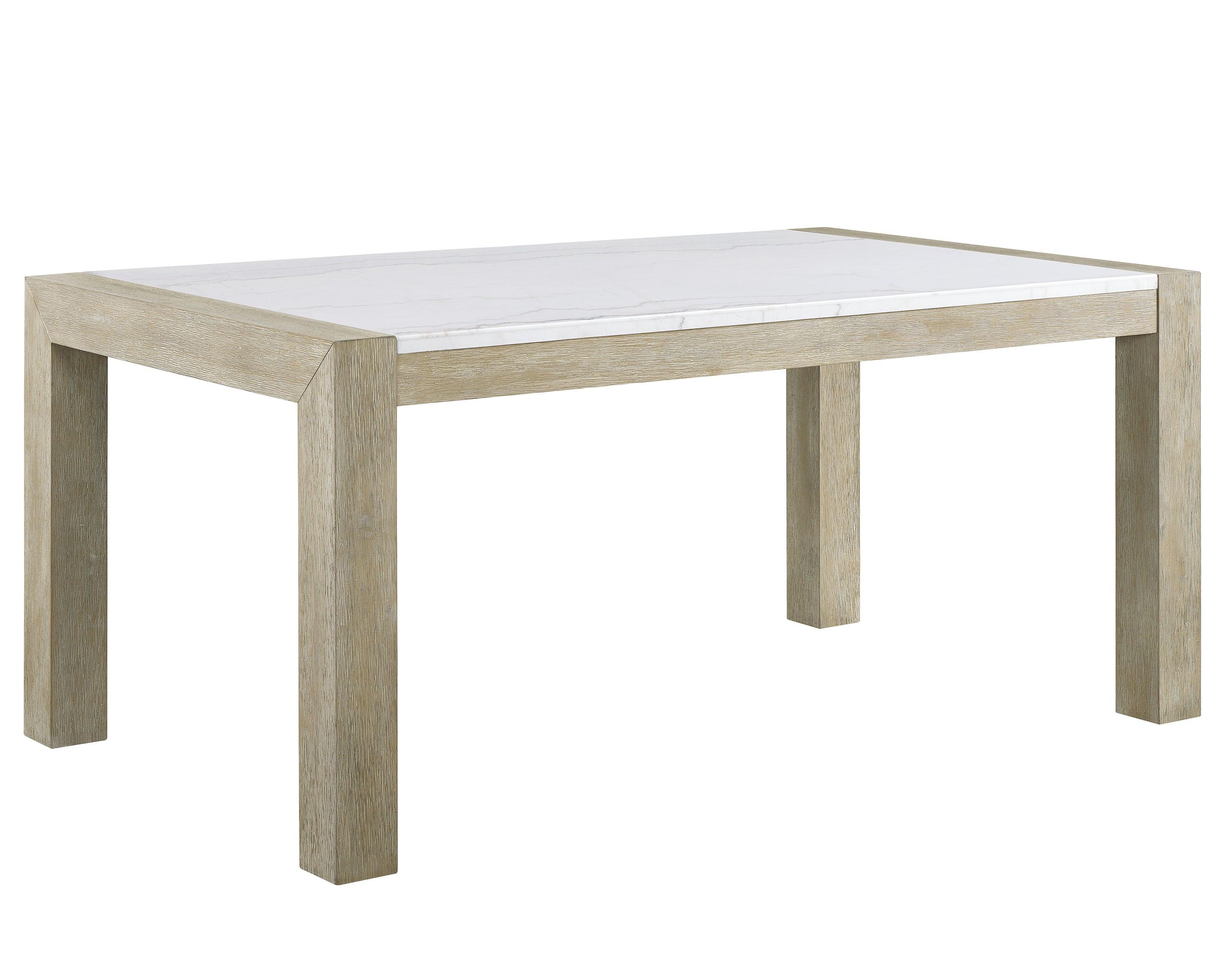 Dune Light Gray Genuine Marble Dining Set - Image 5