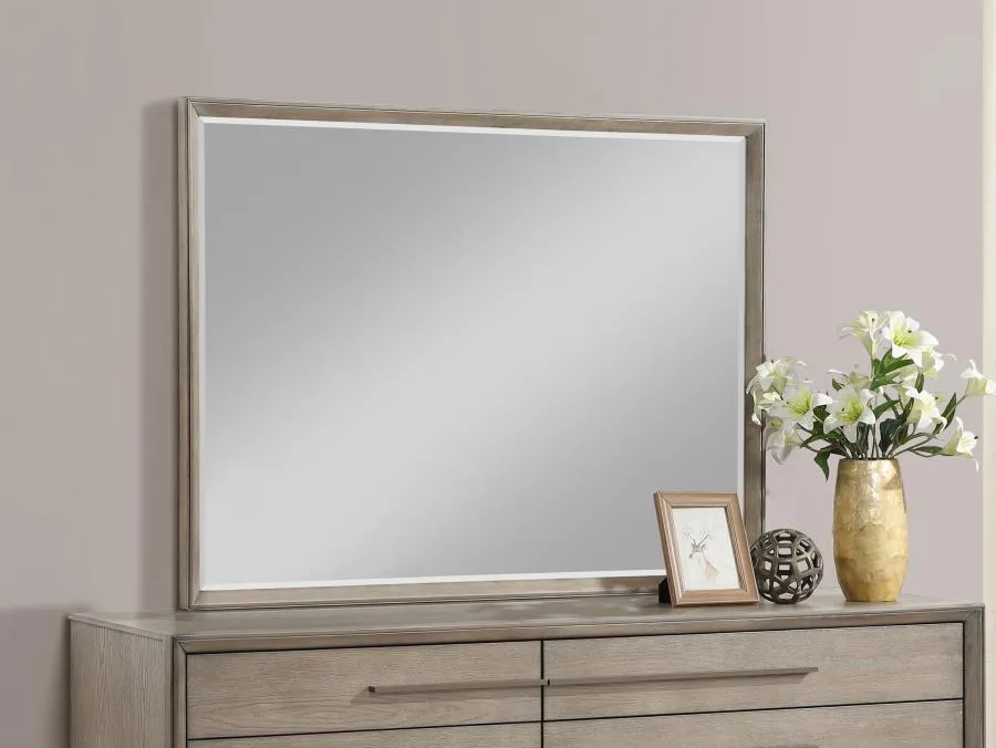 Durango Washed Oak 8-drawer Dresser Mirror