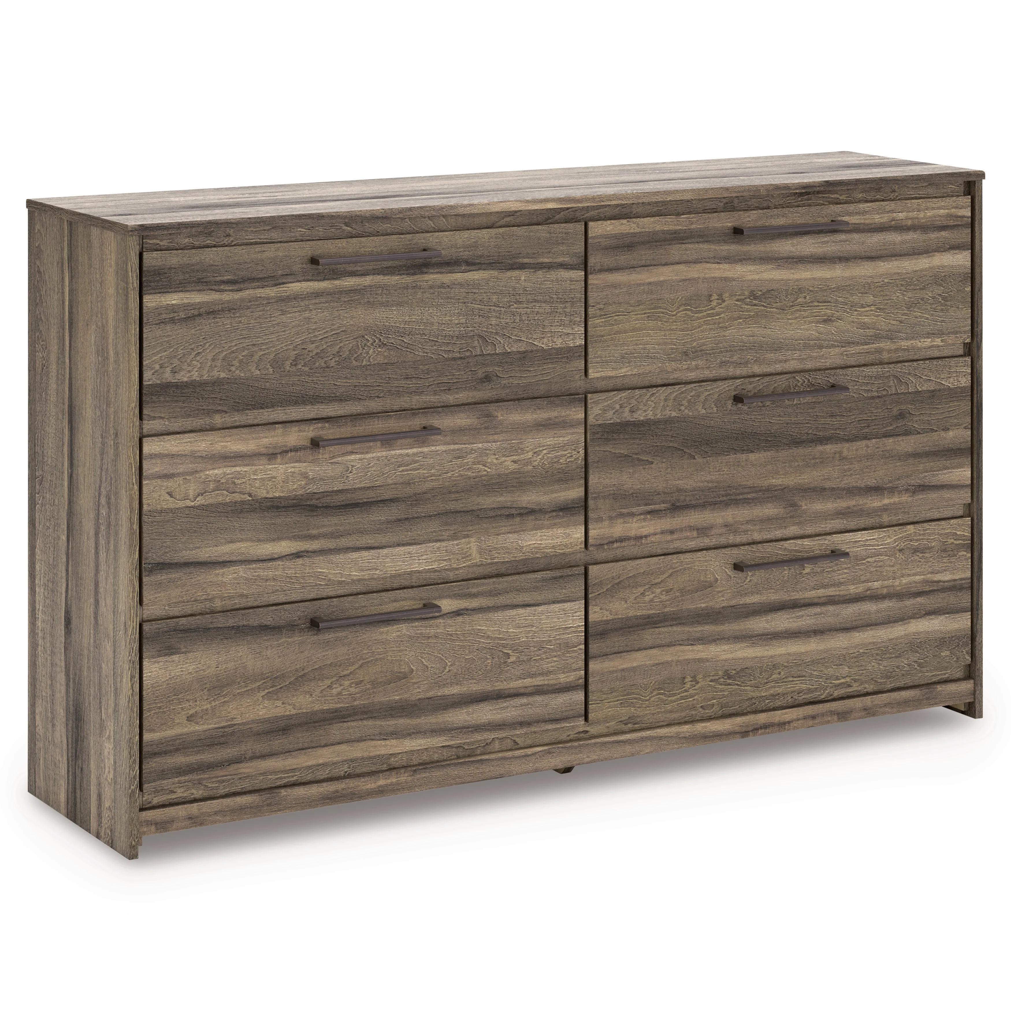 Elbrim Brown LED Storage Panel Bedroom Set with 6 Drawers - Image 16