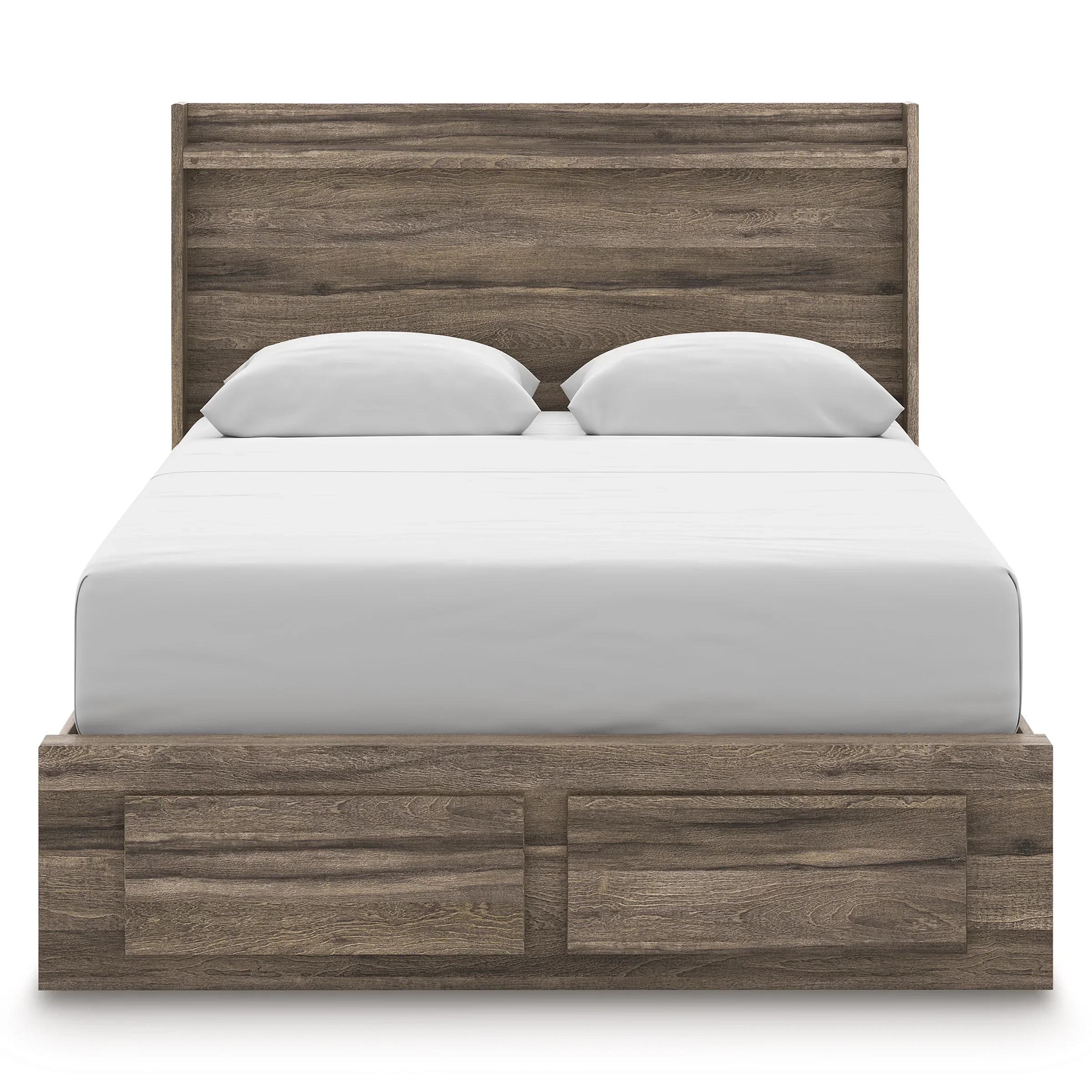 Elbrim Brown Queen Platform Storage Bed - Image 2