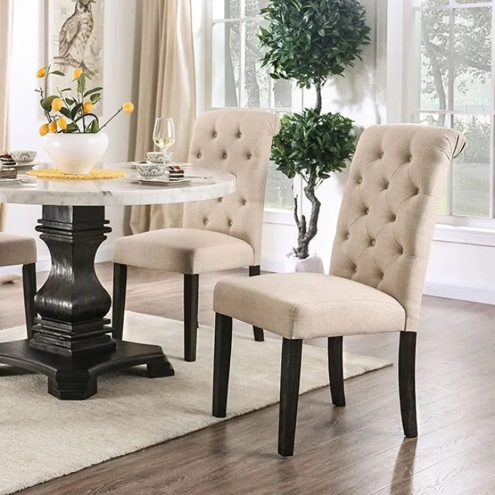 Elfredo White/Antique Black 5-Piece Dining Room Set - Image 3