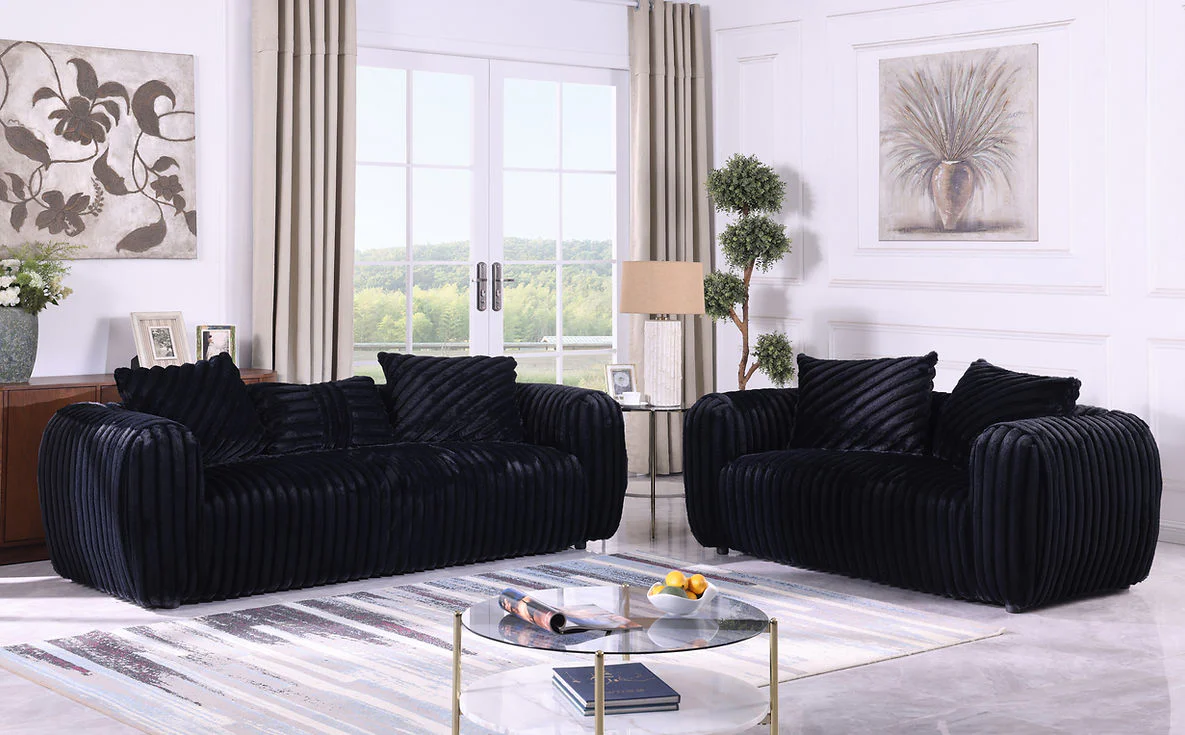 Eli Black Living Room Set - Image 2