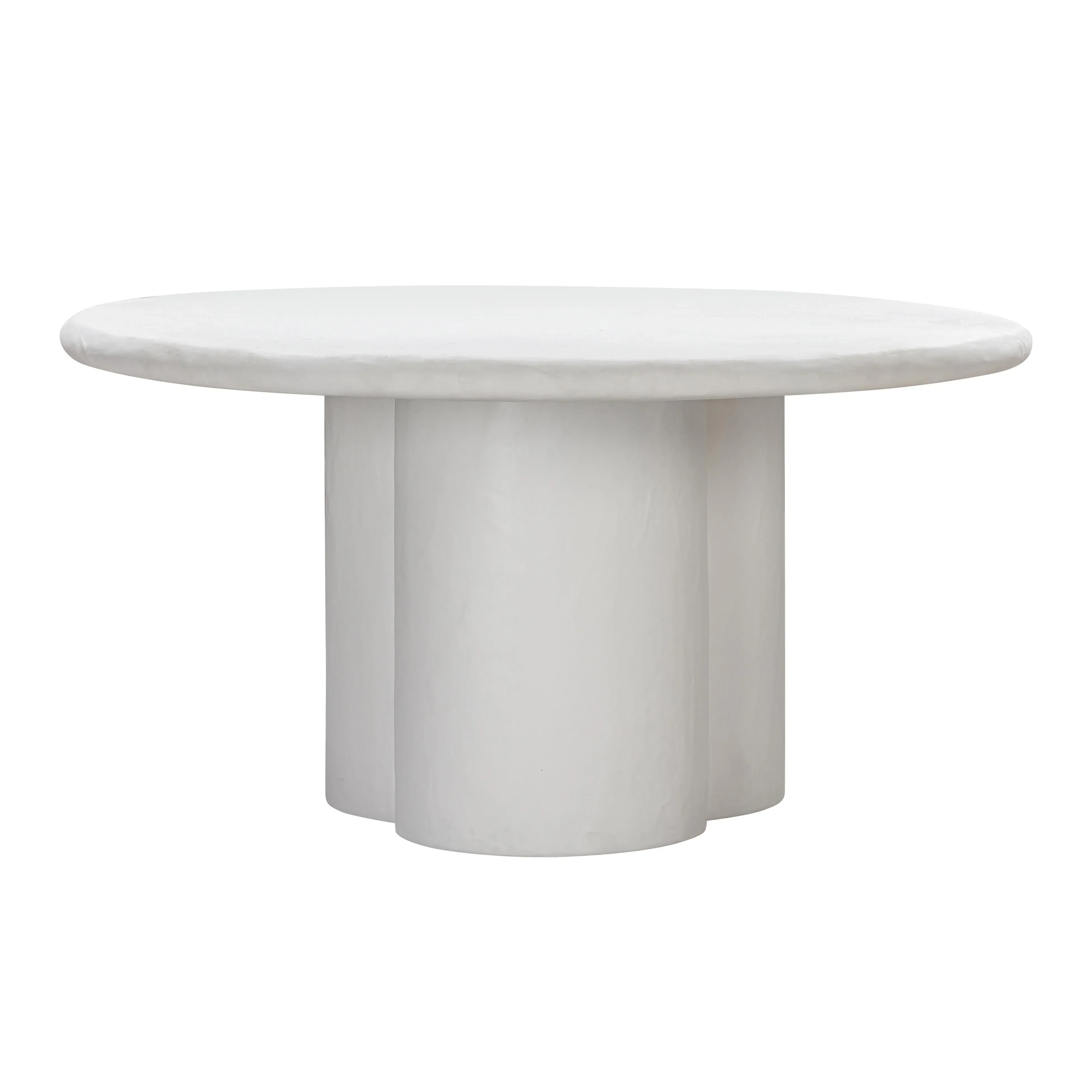 Elika Faux Plaster Indoor / Outdoor 59" Round Dining Table - Image 4