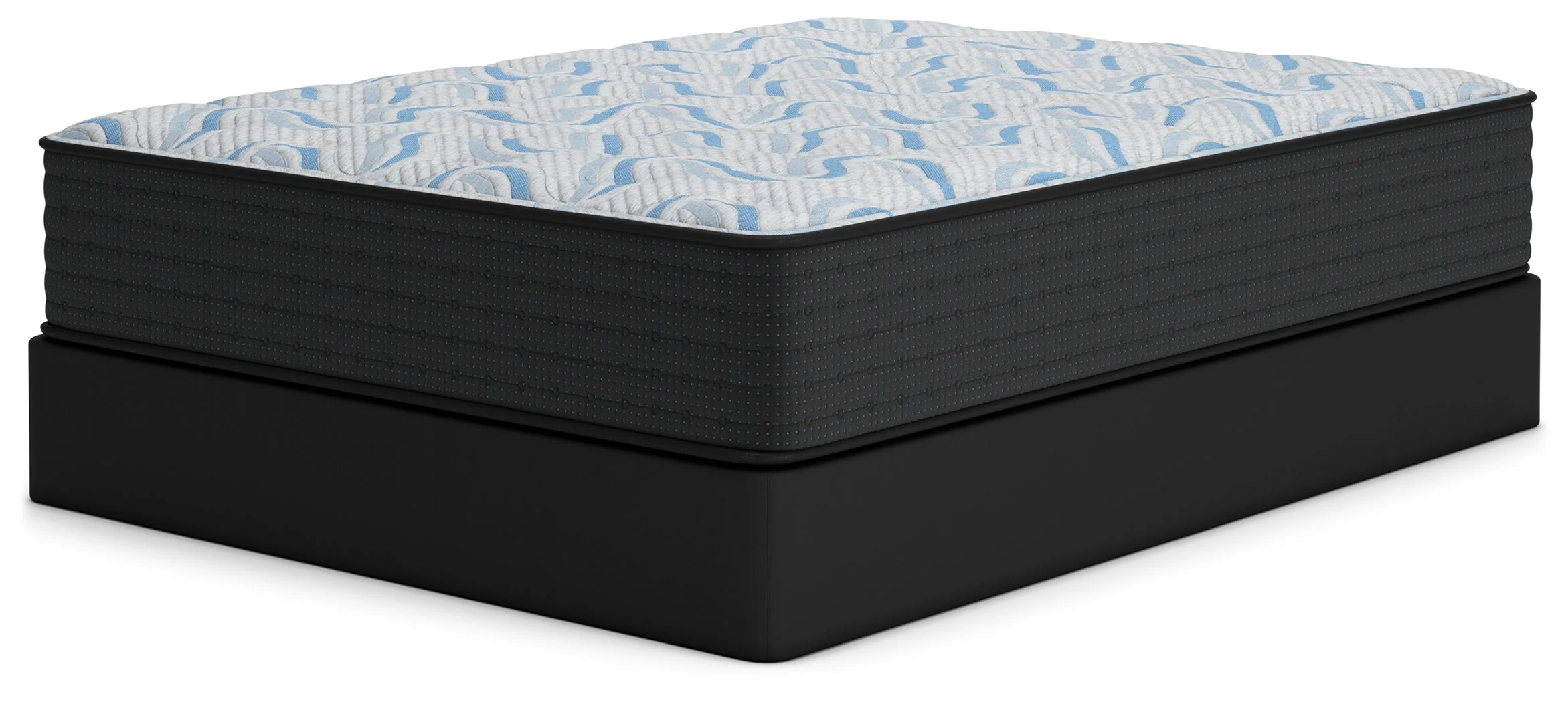Elite Springs Firm Gray/Blue Full Mattress - Image 8