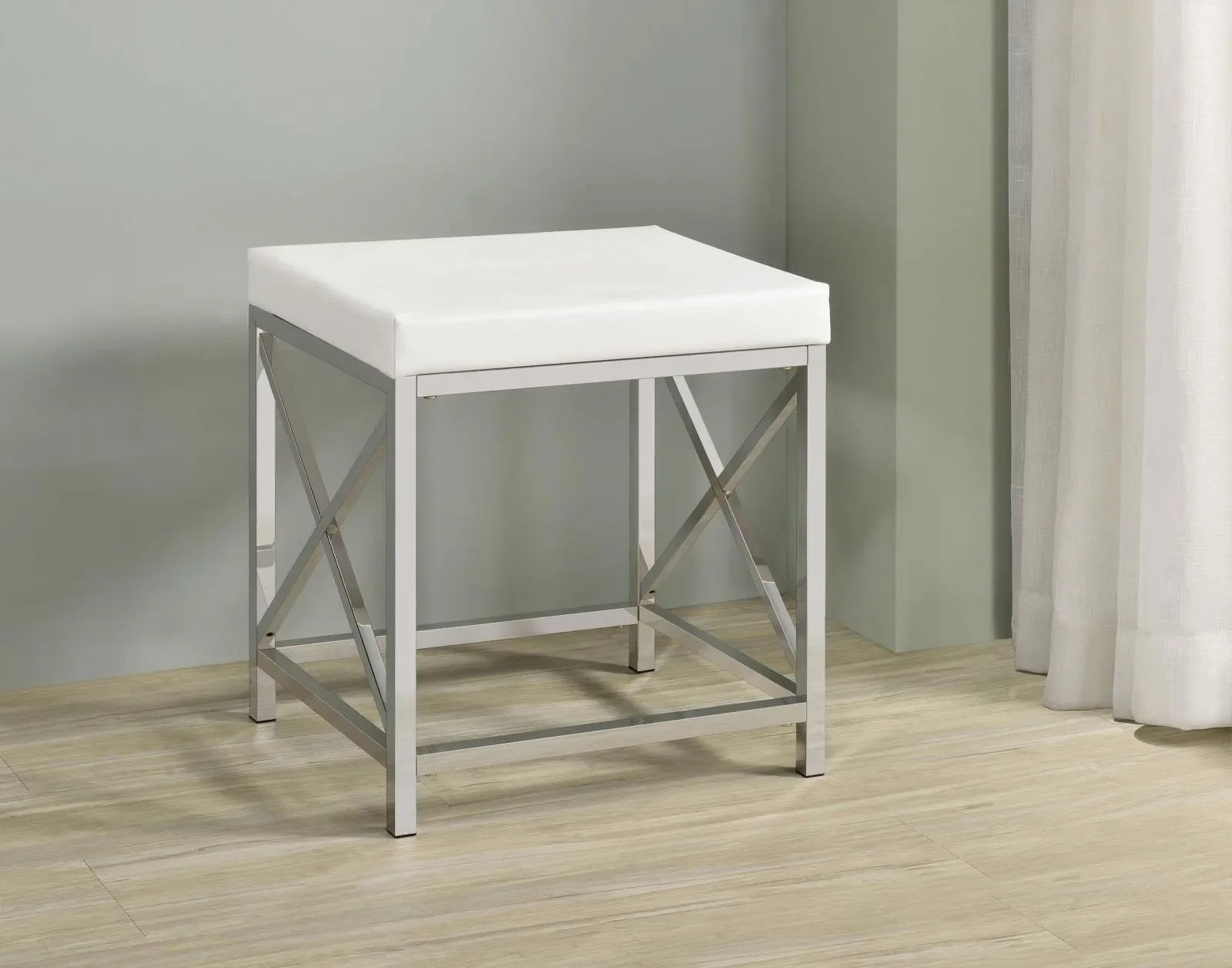 Eliza White and Chrome 2-piece Vanity Set with Hollywood Lighting - Image 21