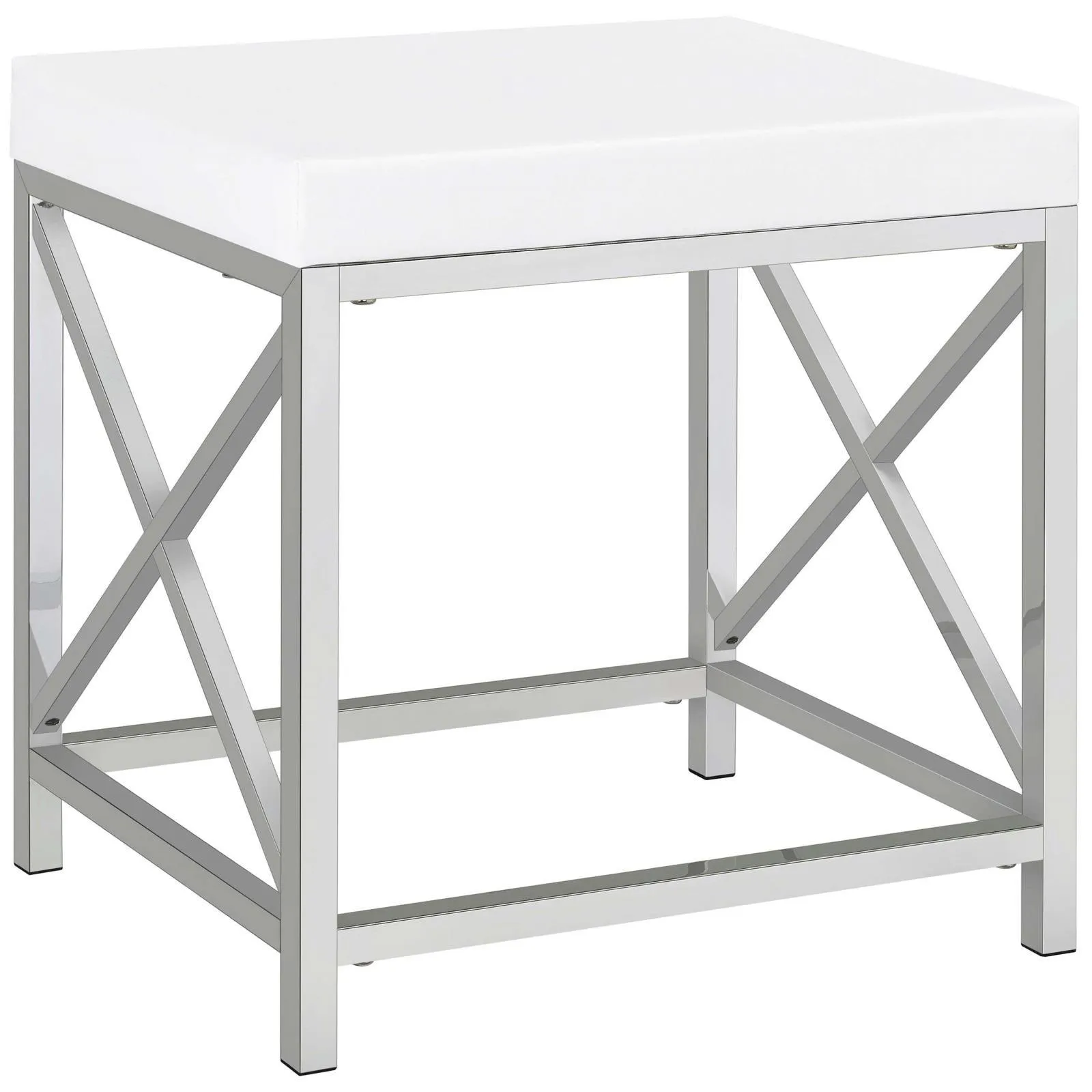 Eliza White and Chrome 2-piece Vanity Set with Hollywood Lighting - Image 22