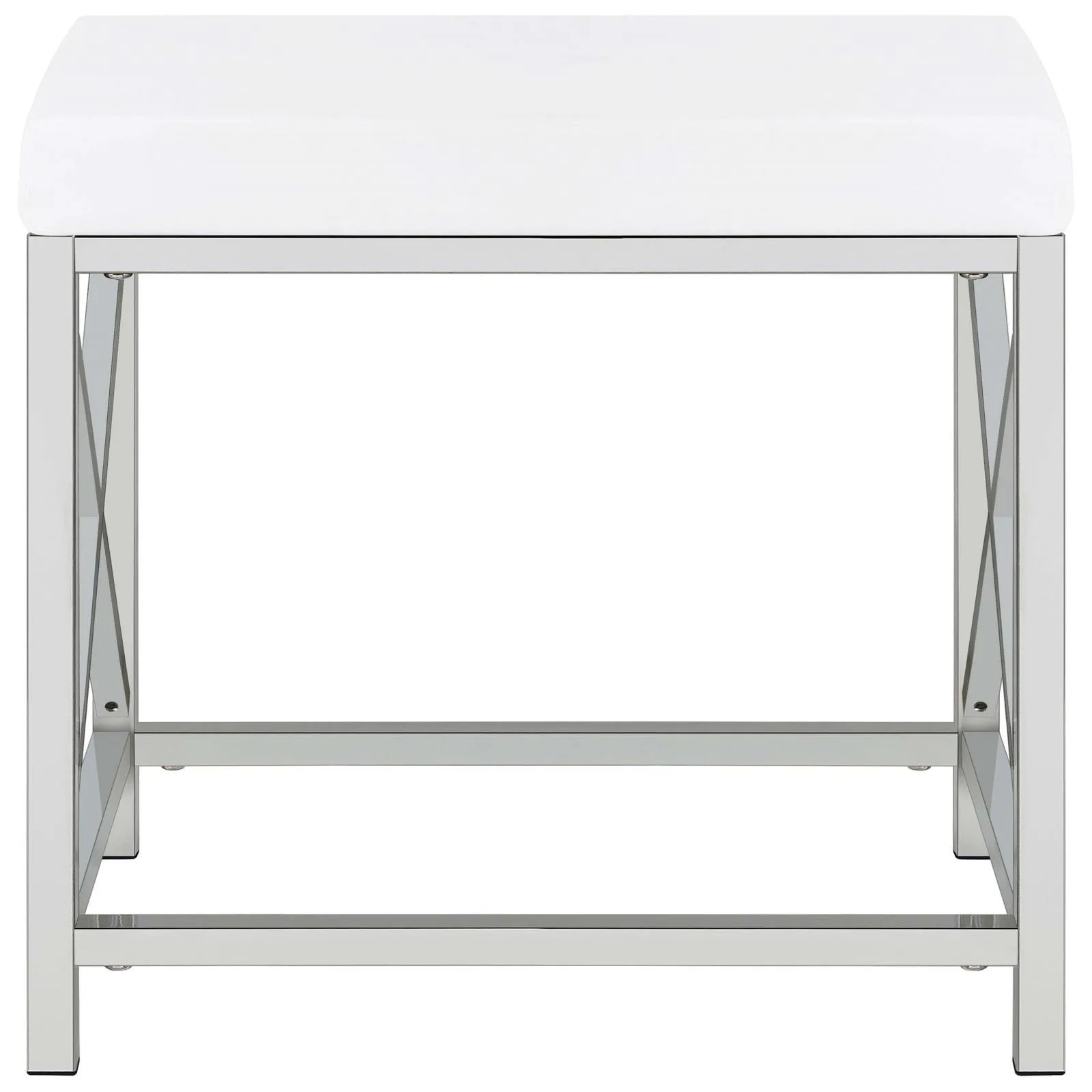 Eliza White and Chrome 2-piece Vanity Set with Hollywood Lighting - Image 23