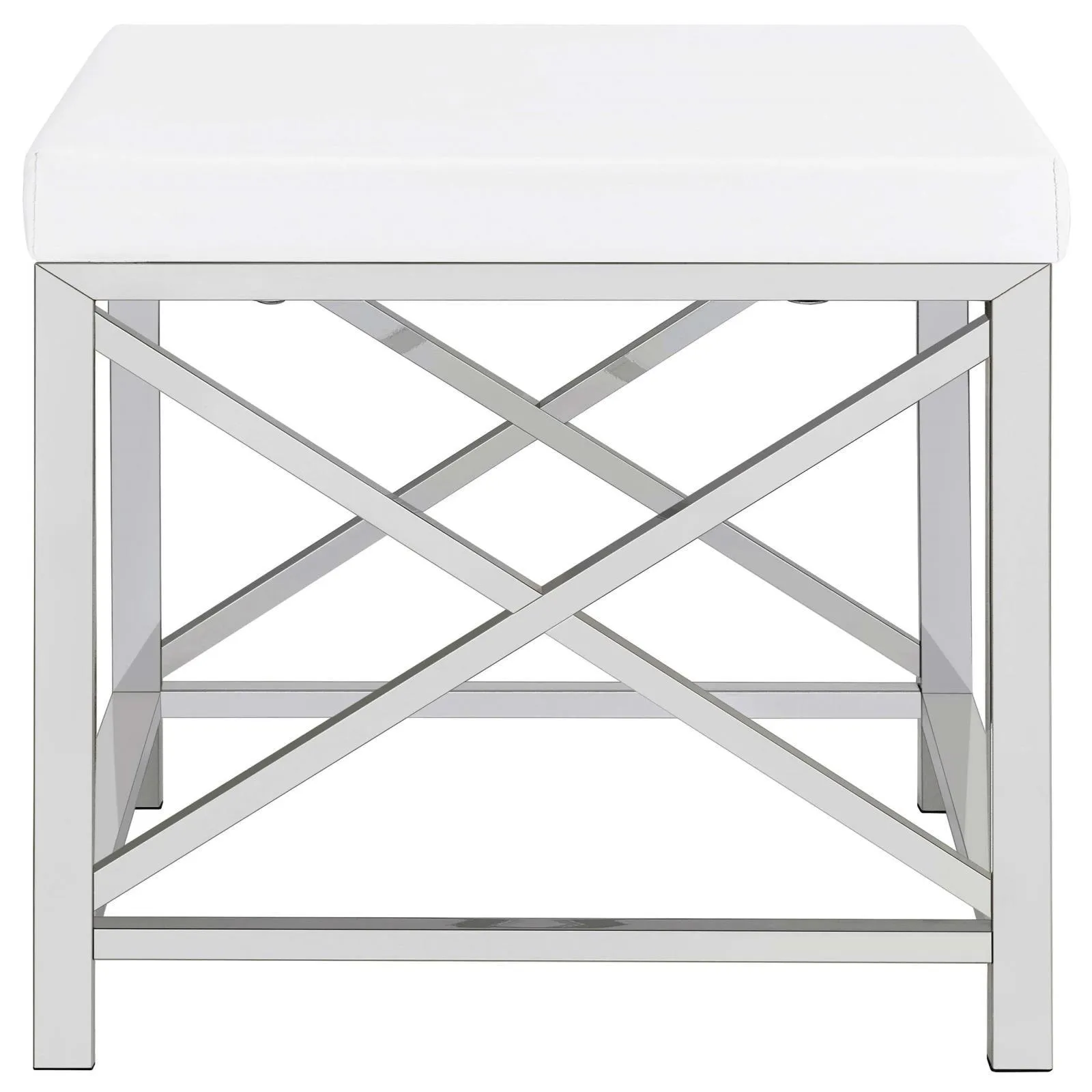 Eliza White and Chrome 2-piece Vanity Set with Hollywood Lighting - Image 24