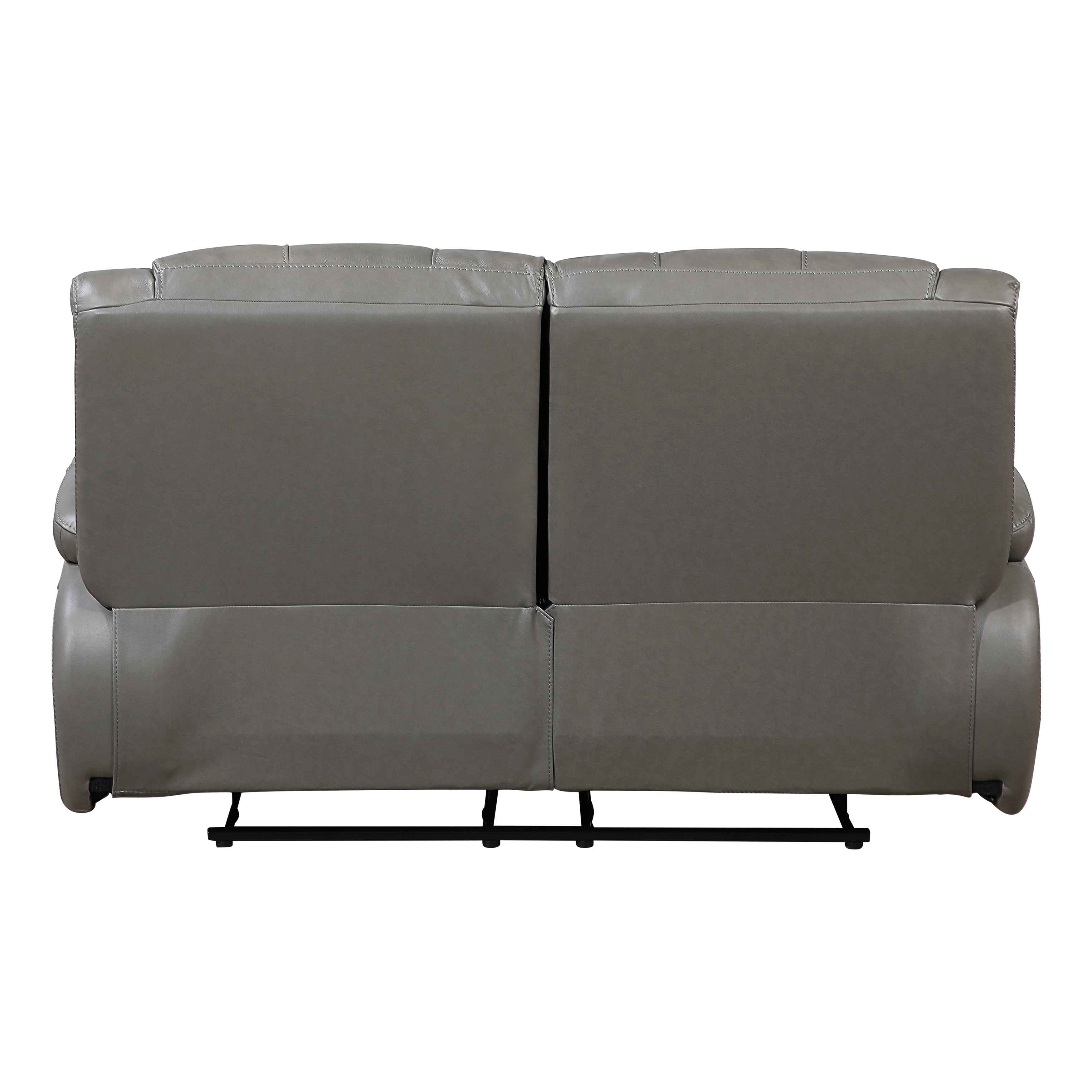 Ellicott Gray Double Reclining Loveseat - Image 6