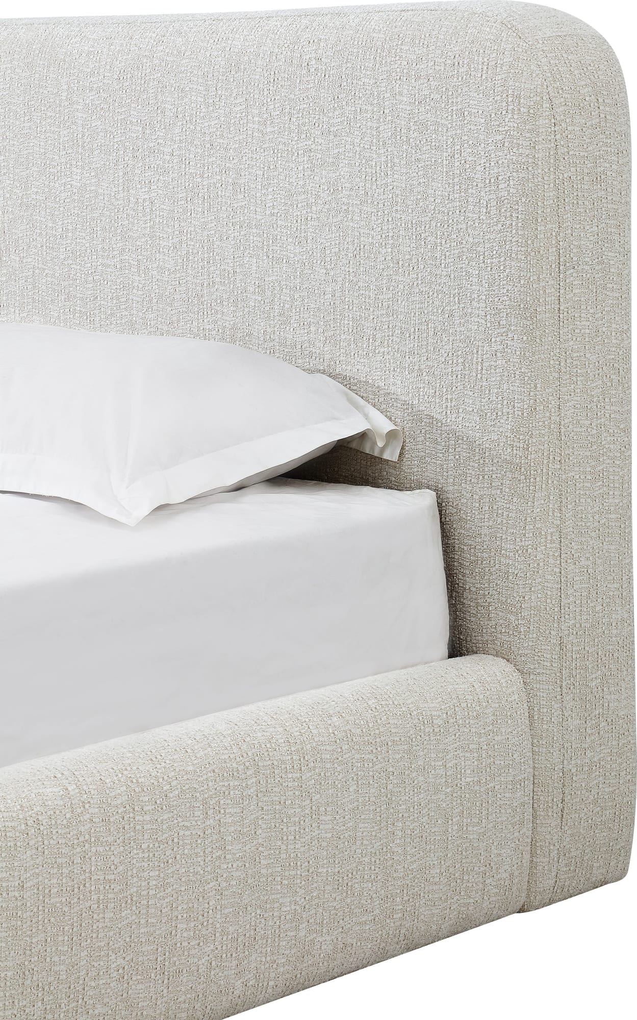 Elora Whitewashed California King Upholstered Platform Bed - Image 5