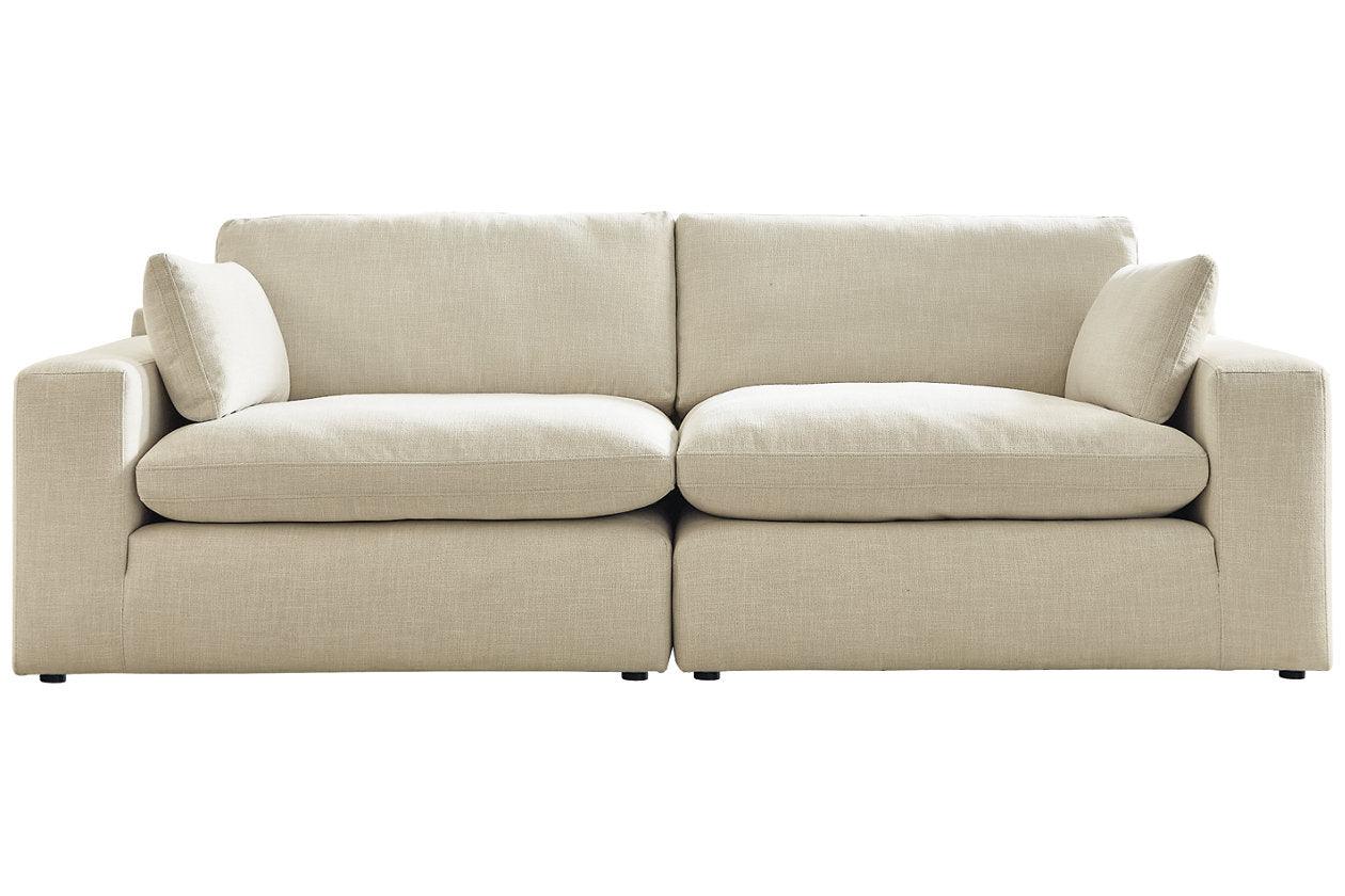 Elyza Linen 2-Piece Modular Loveseat - Image 2
